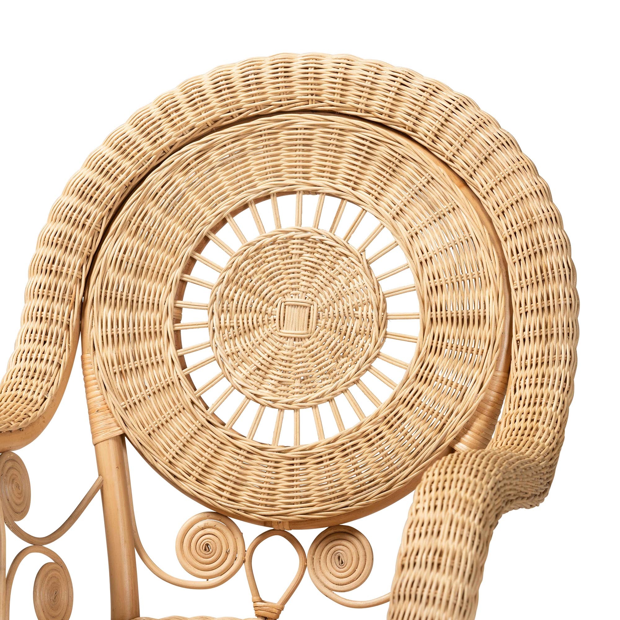 Kamran Rattan Arm Chair
