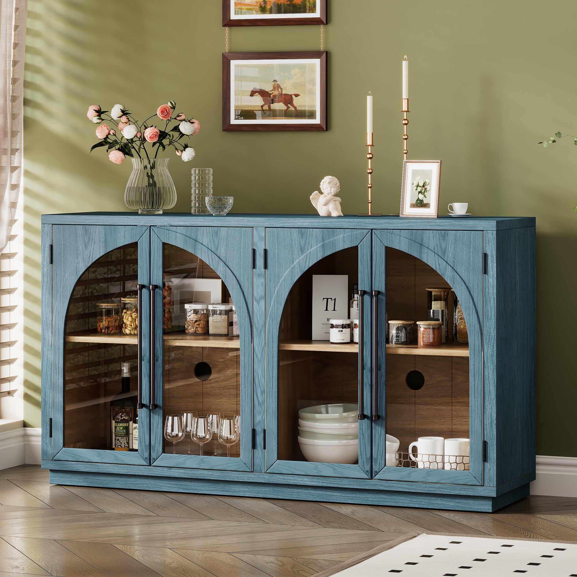 4-Door Large Storage Sideboard