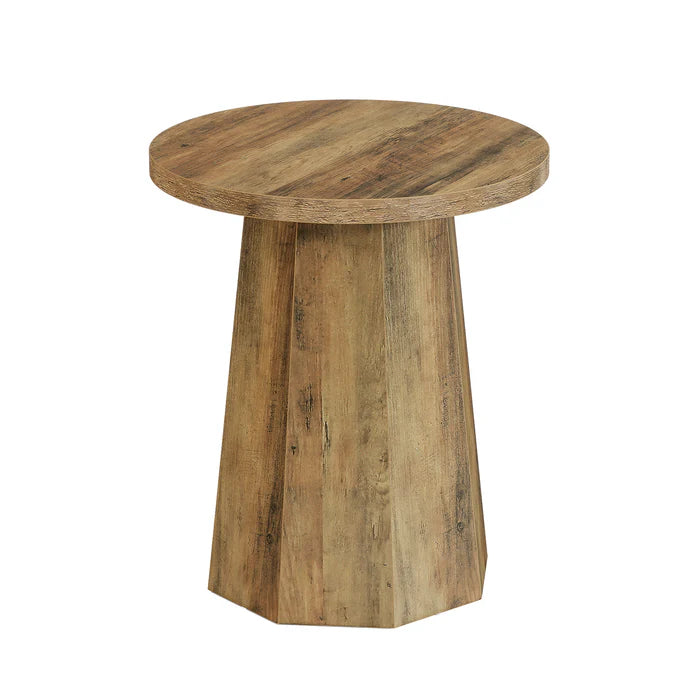Simpson Wooden Pedestal End Table
