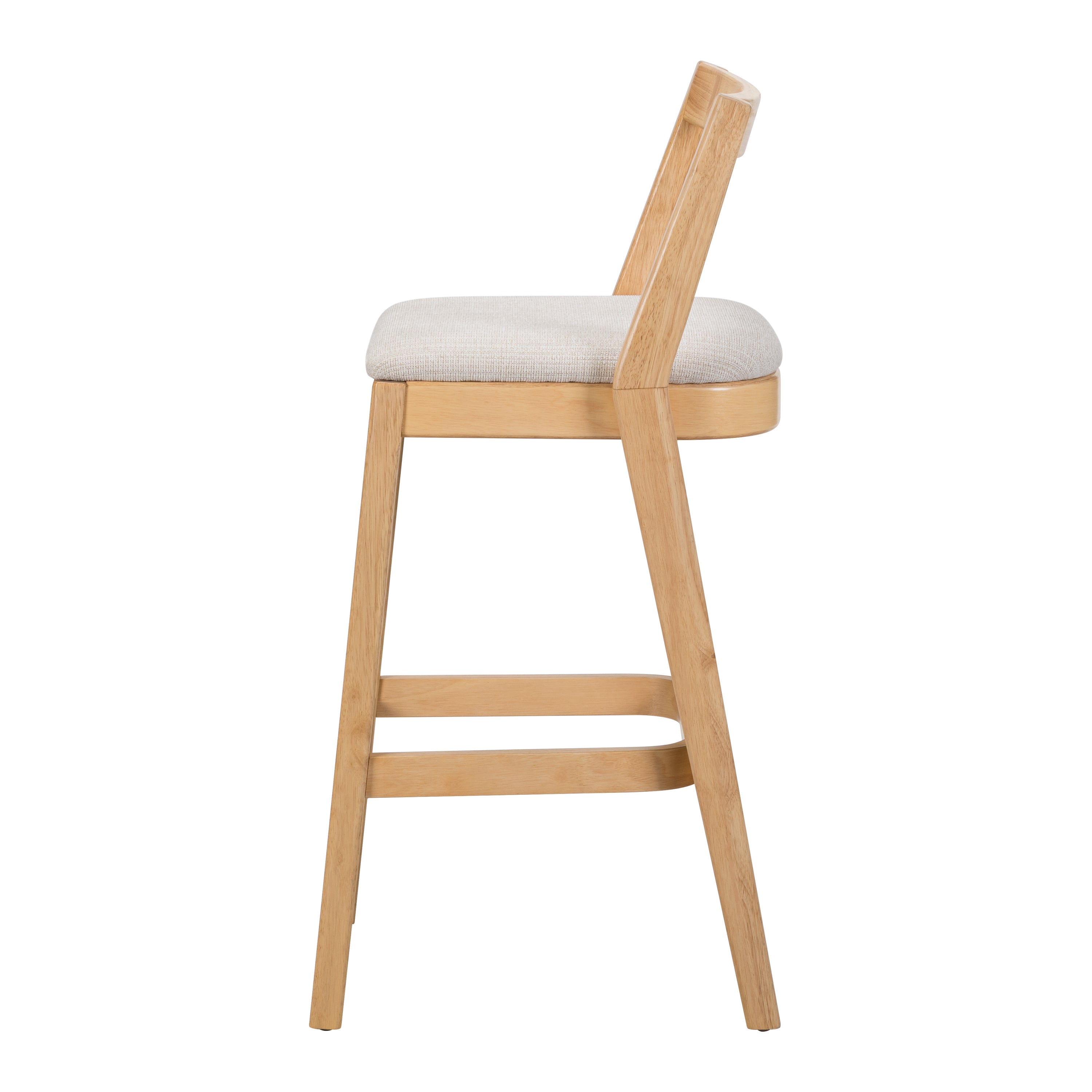 Jasper Indoor Rubberwood Barstool, Set of 2