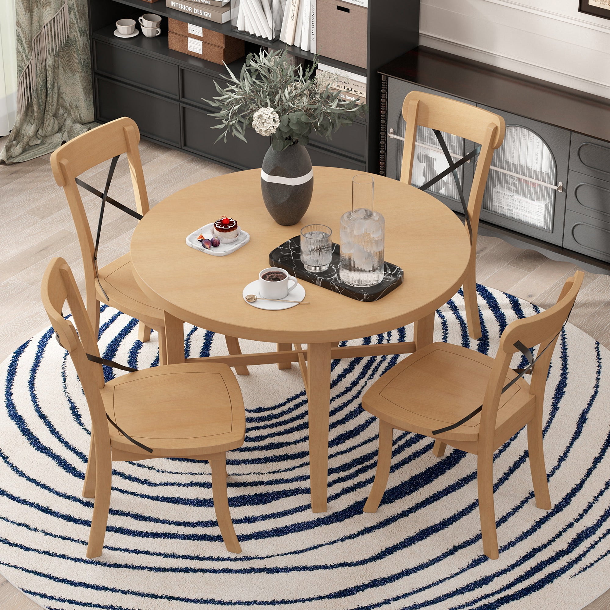 5-Piece Farmhouse Dining Set