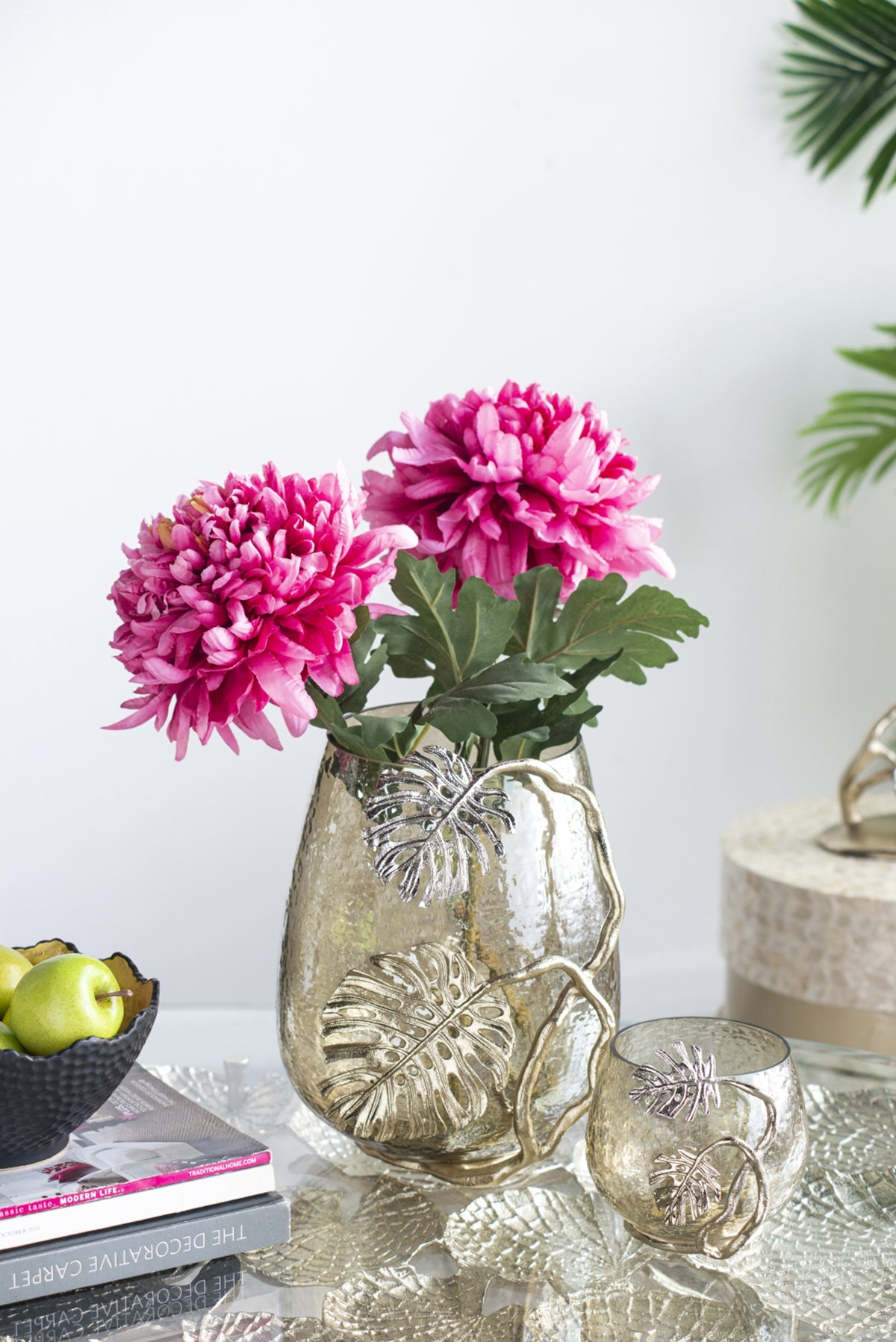 Palm Leaf Candle Holder
