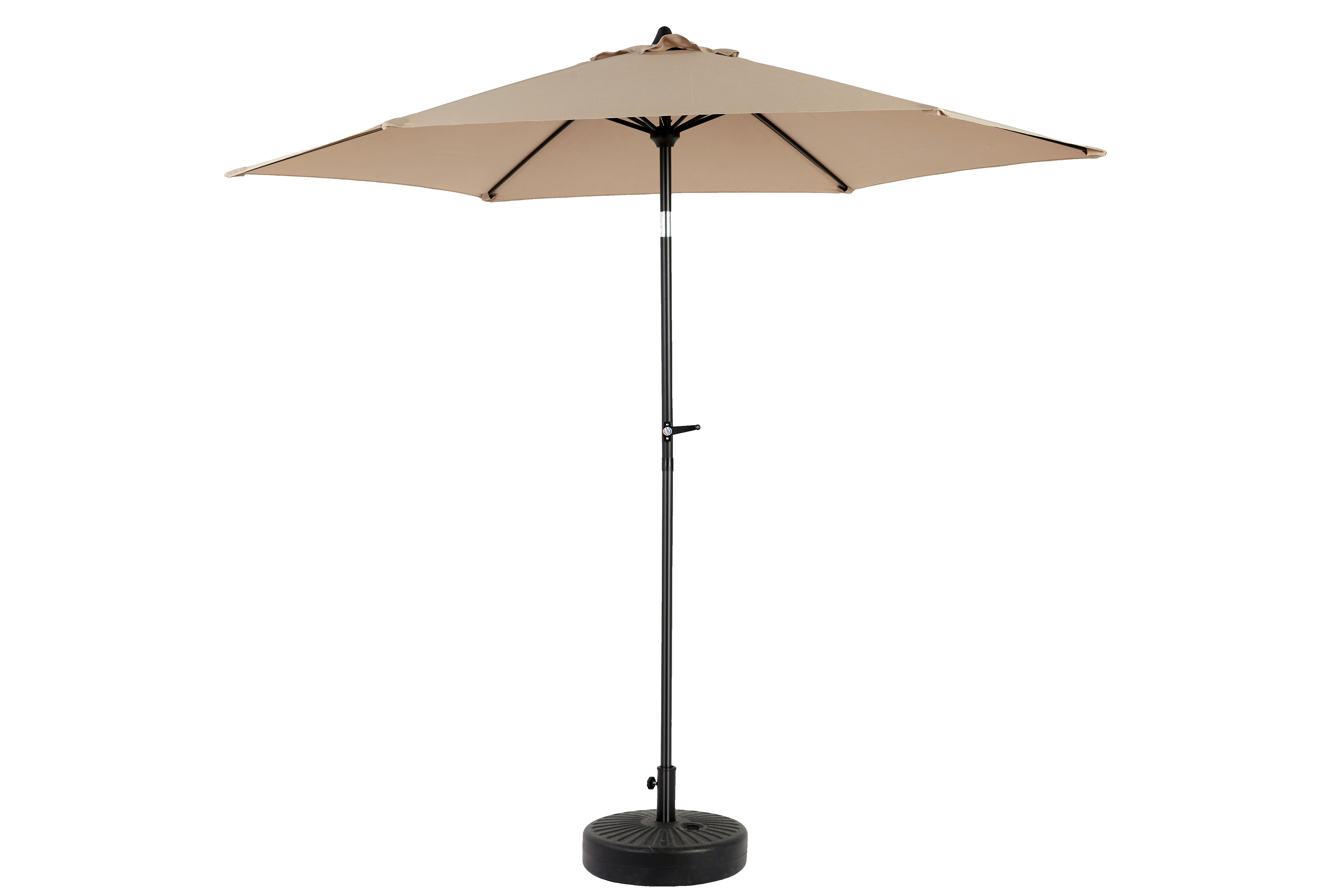 9' Outdoor Patio Umbrella Outdoor Table Umbrella with Push Button Tilt and Crank, Base Not Included