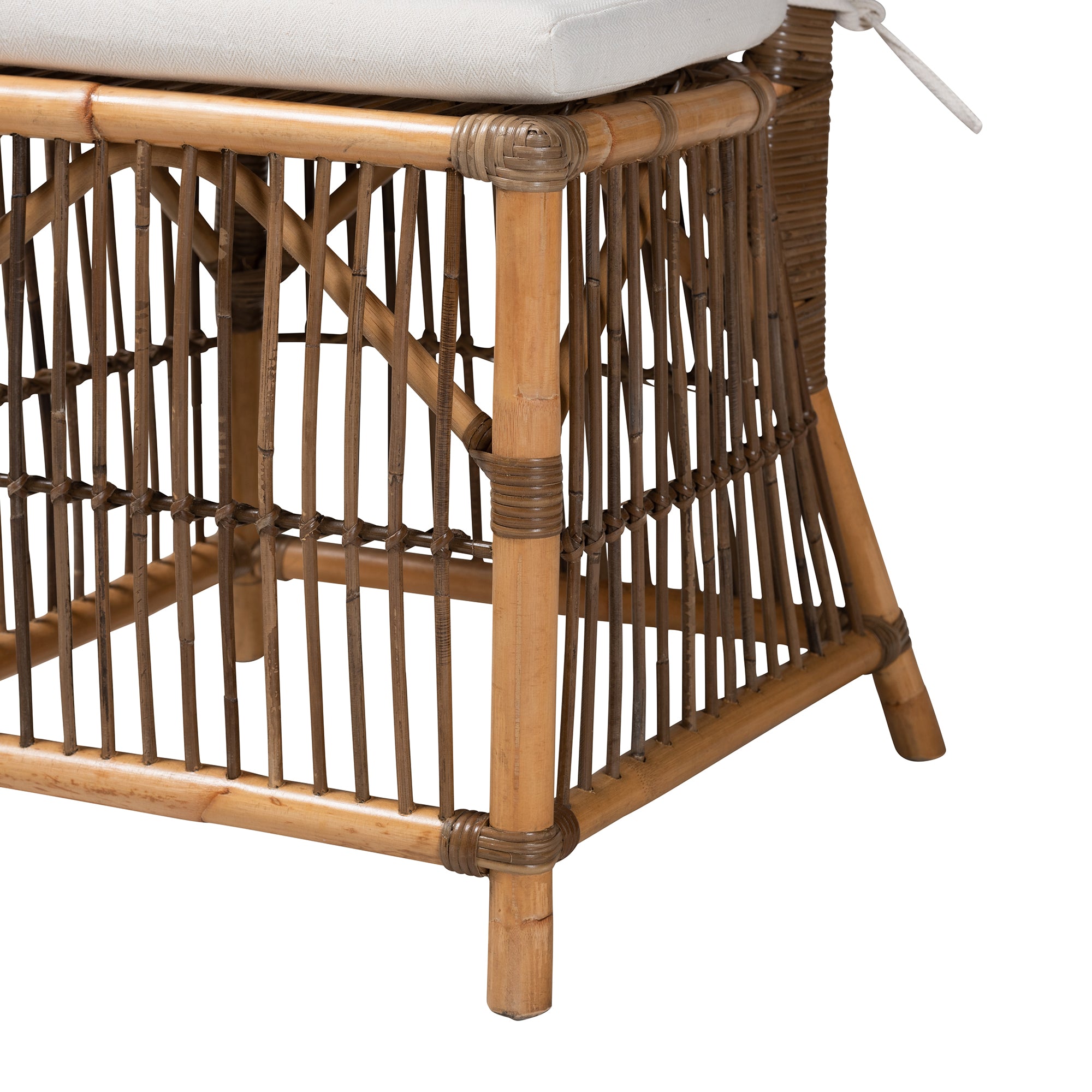 Iwan Upholstered Rattan Dining Chair