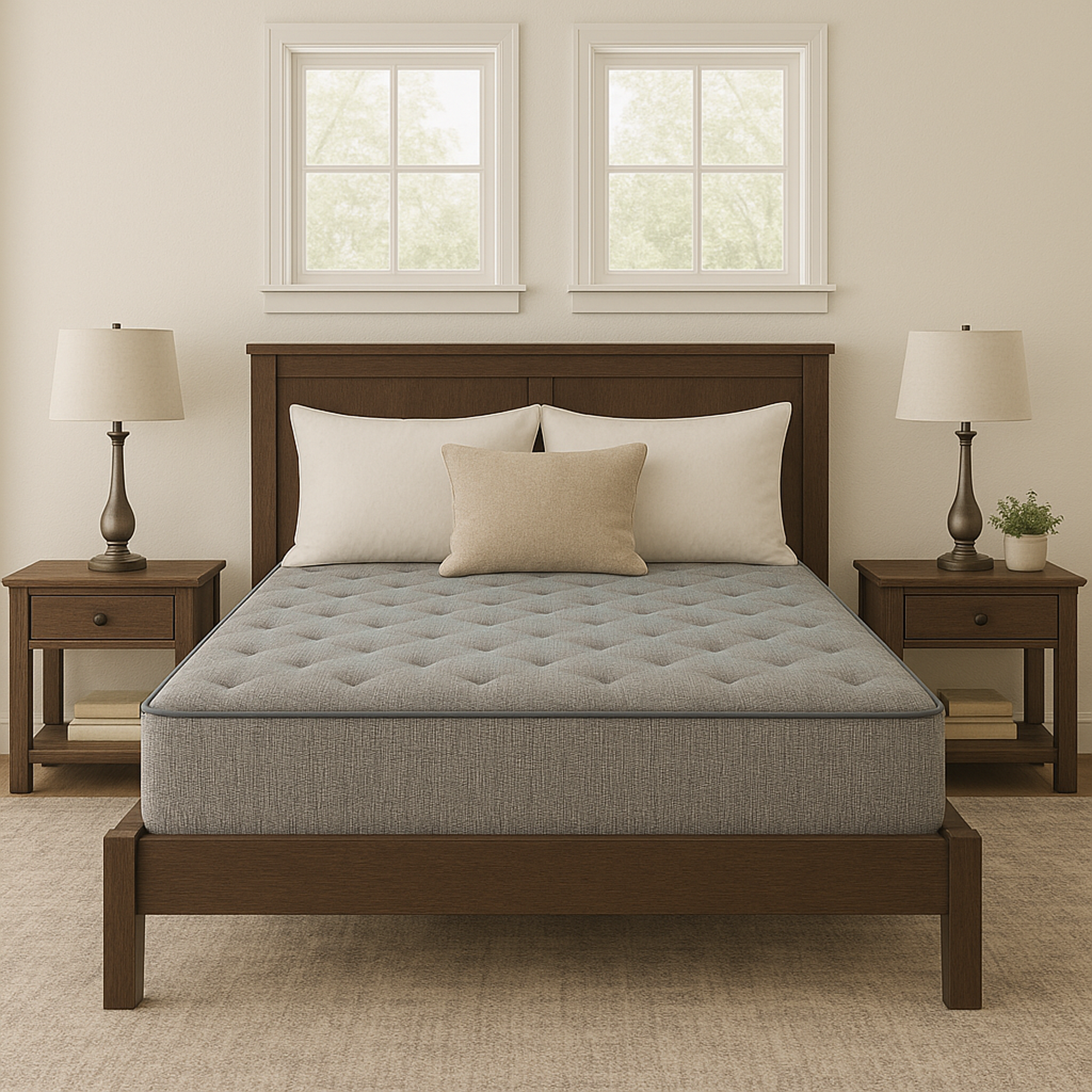 Restonic Comfort Care 2 Sided 9"  Foam Core Mattress, Medium Comfort