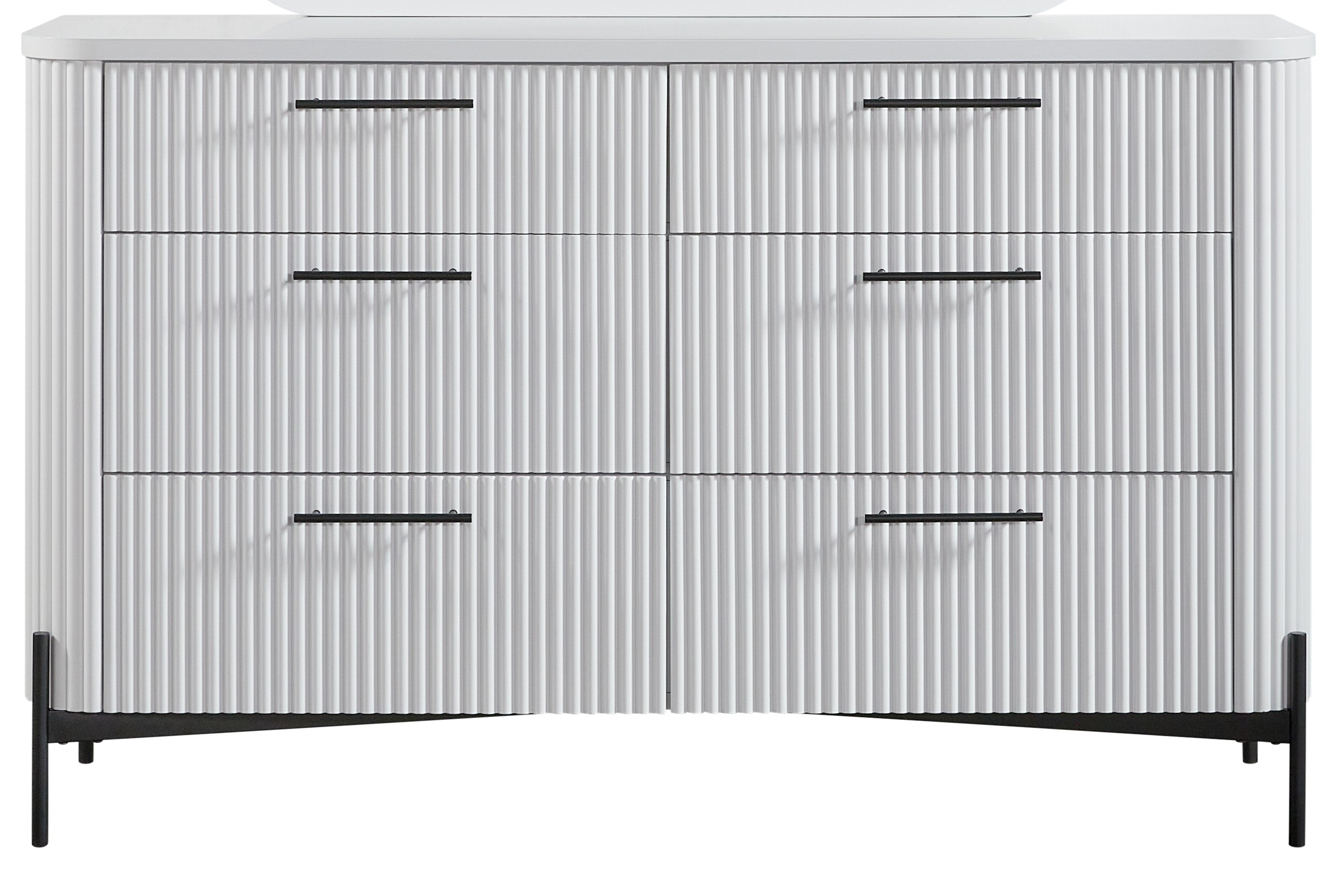 Kennedy Fluted 6-Drawer Dresser