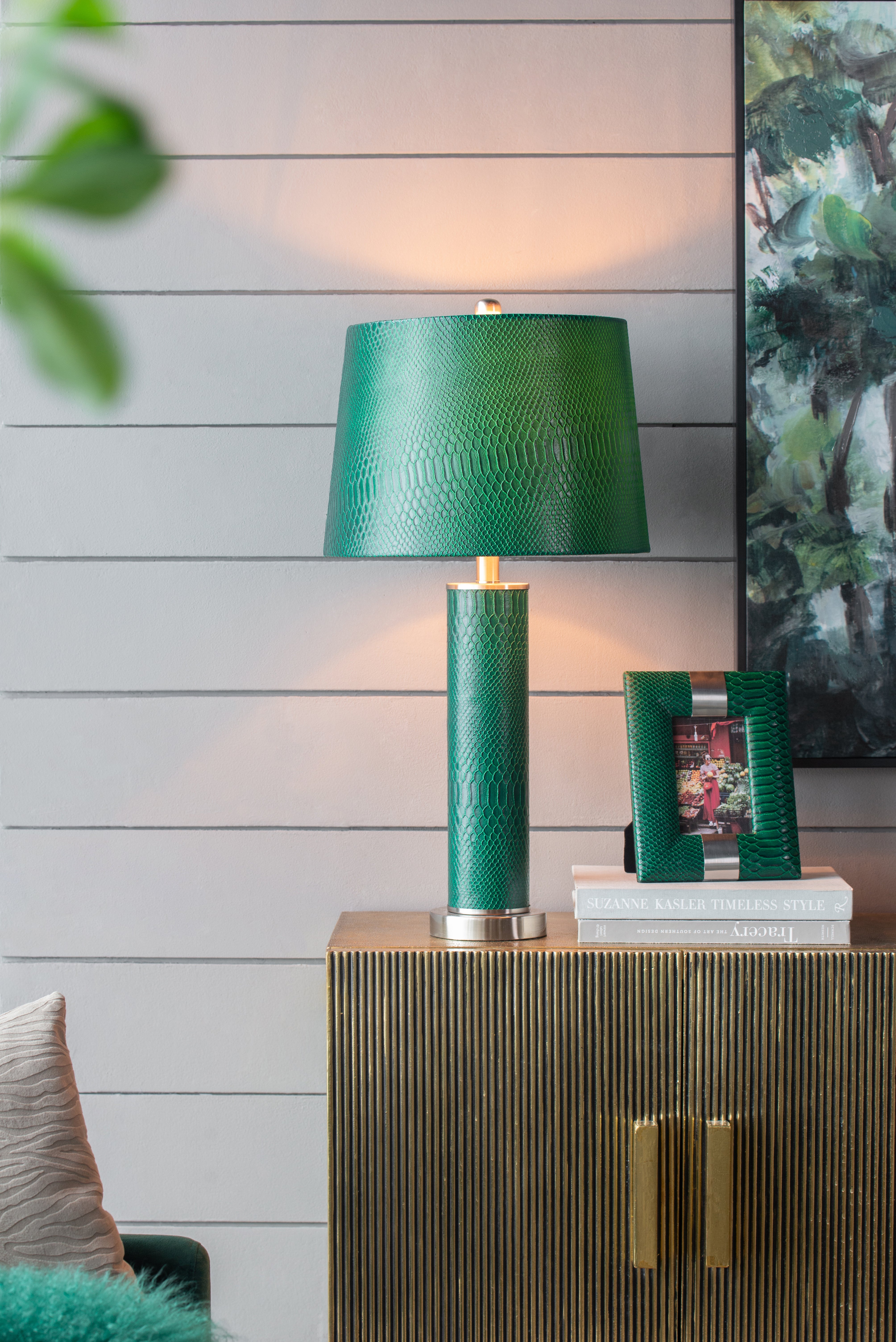 Leather Table Lamp