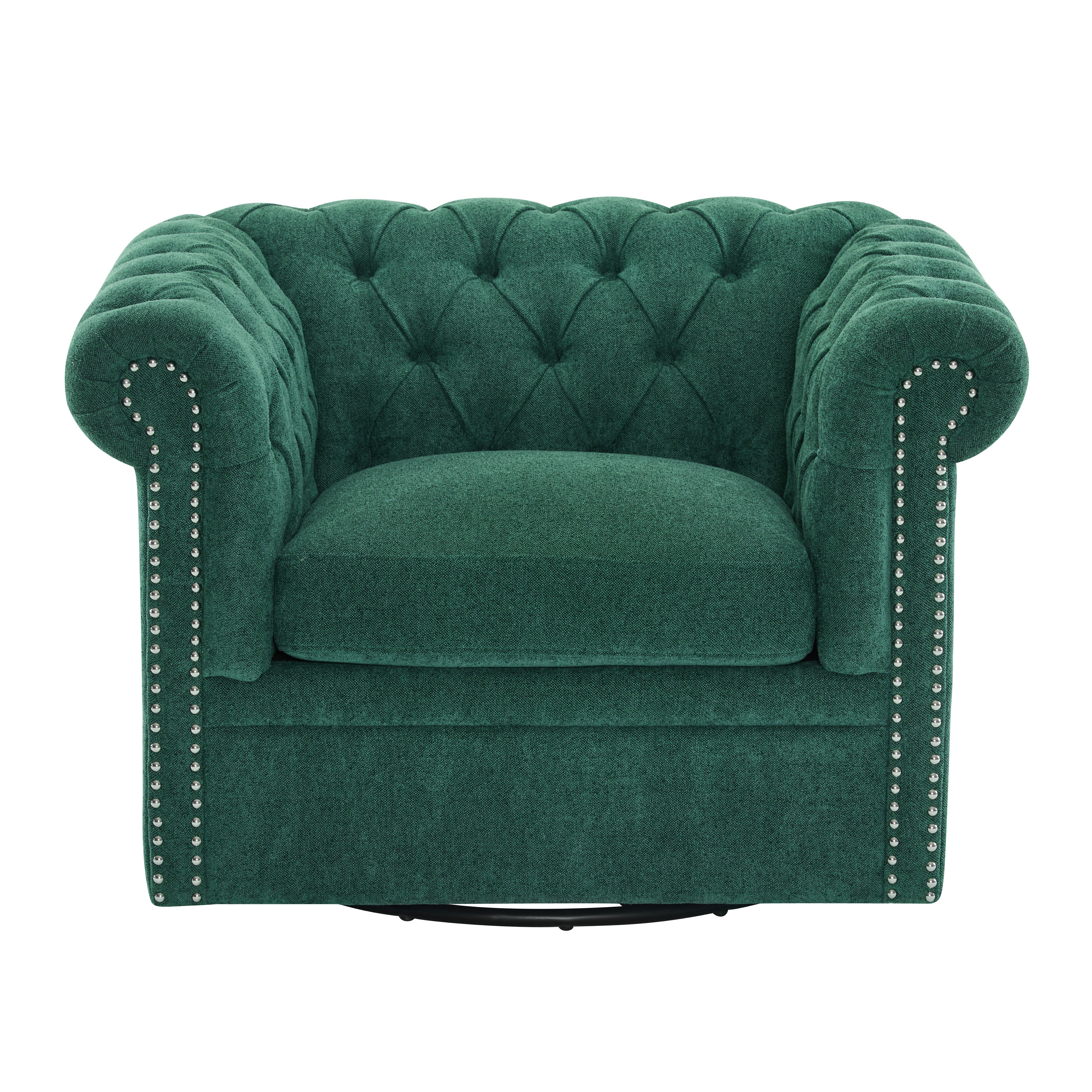 Chesterfield Swivel Club Accent Chair
