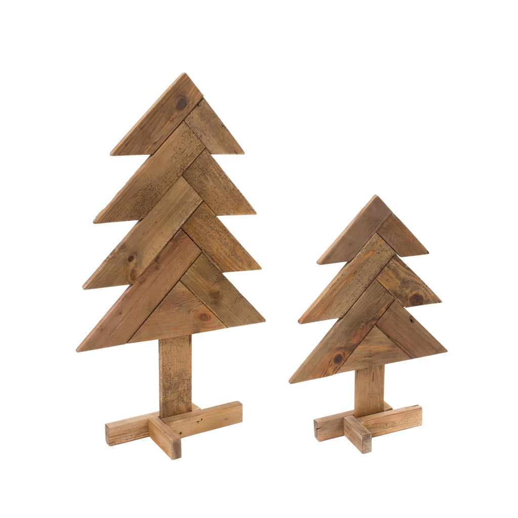 Rustic-Wood-Pine-Tree-(set-of-2)-Brown-Decor