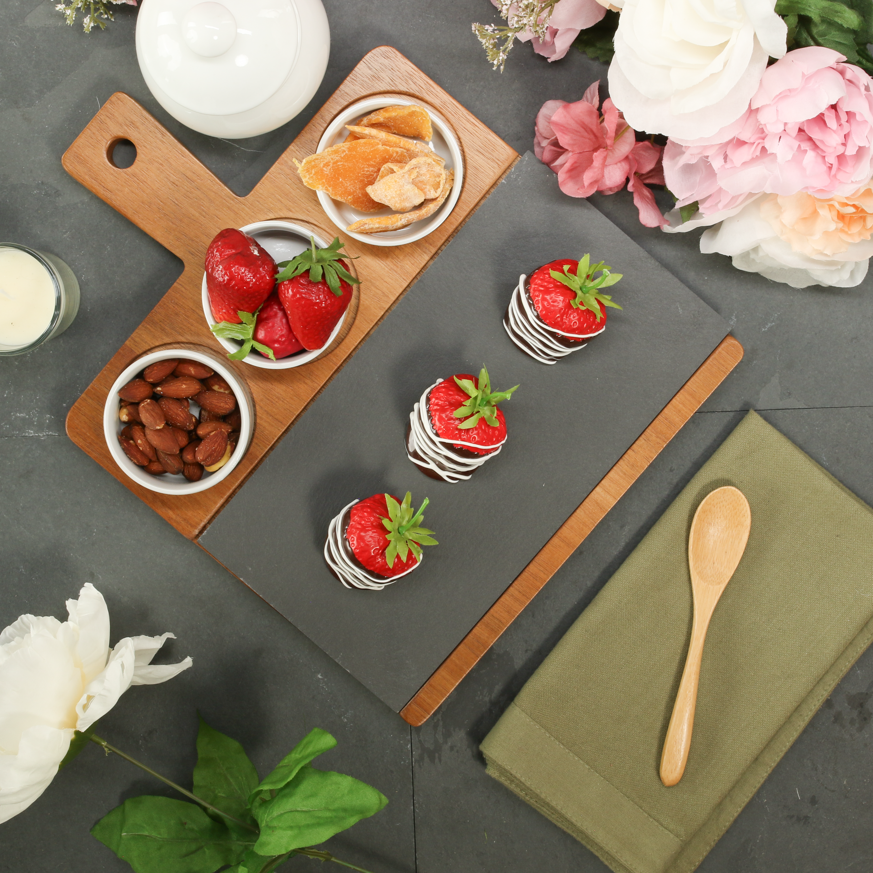 4 Piece Wood Serving Board