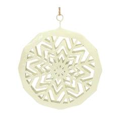 Metal Cut Out Snowflake Ornament (Set of 8)