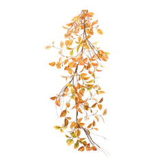 Mixed-Fall-Foliage-Garland-5'l-Orange-Faux-Florals