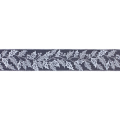 2.5" Holly Pattern Polyester Ribbon (Set of 2)