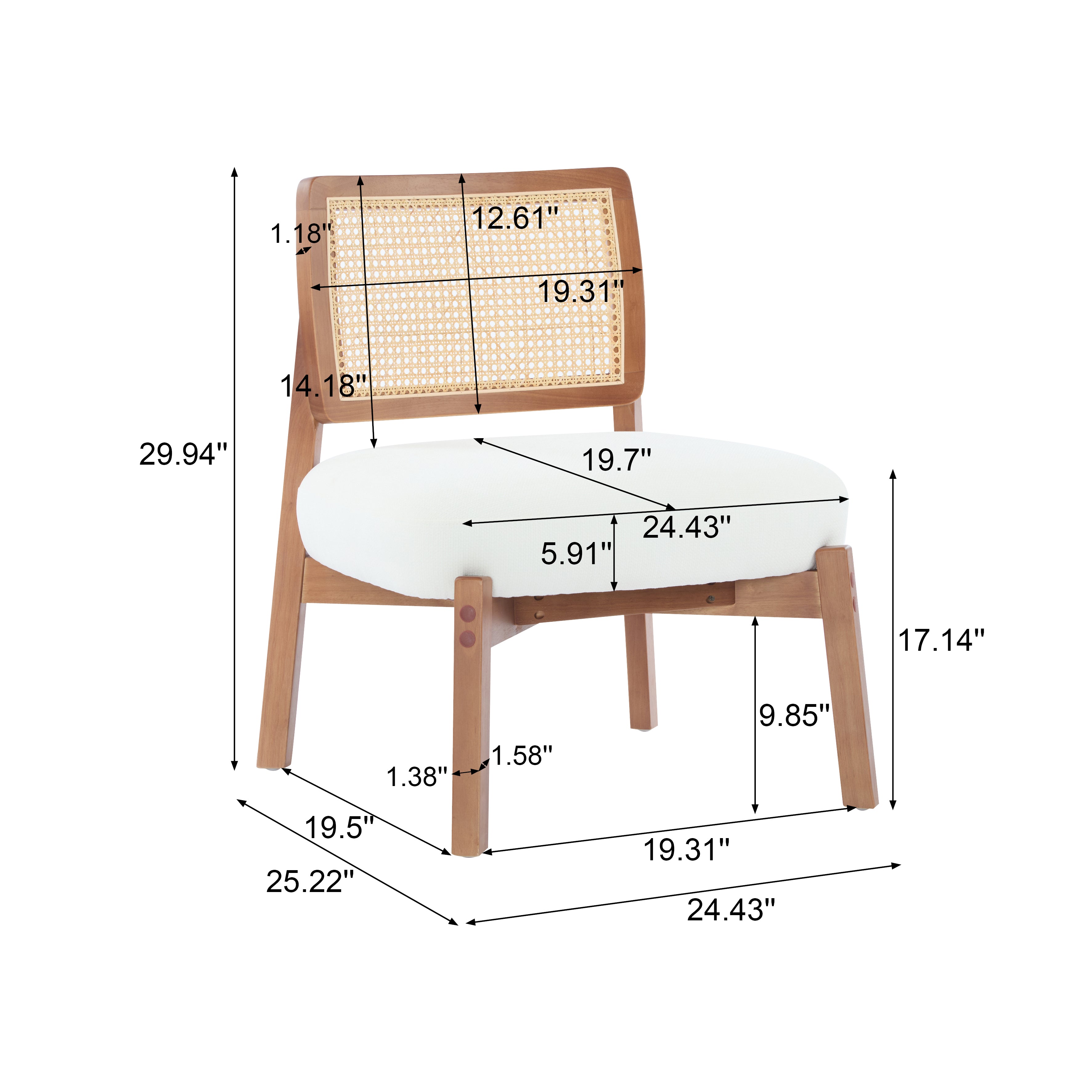 Modern Beige Lounge Chair