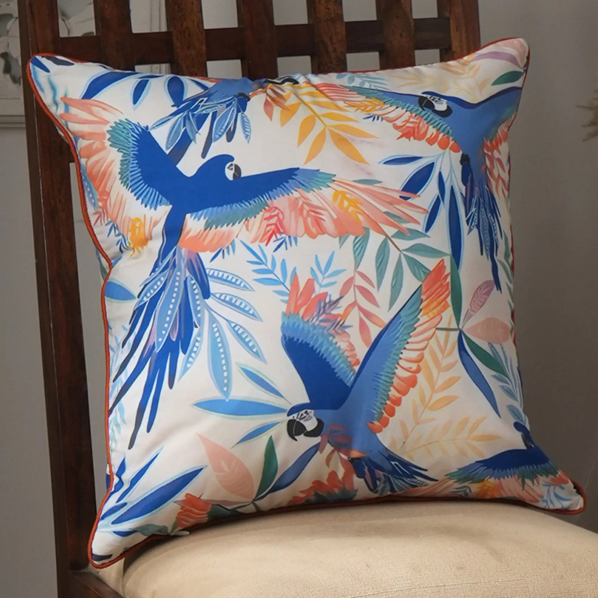 Parrot Printed Indoor/Outdoor Pillow