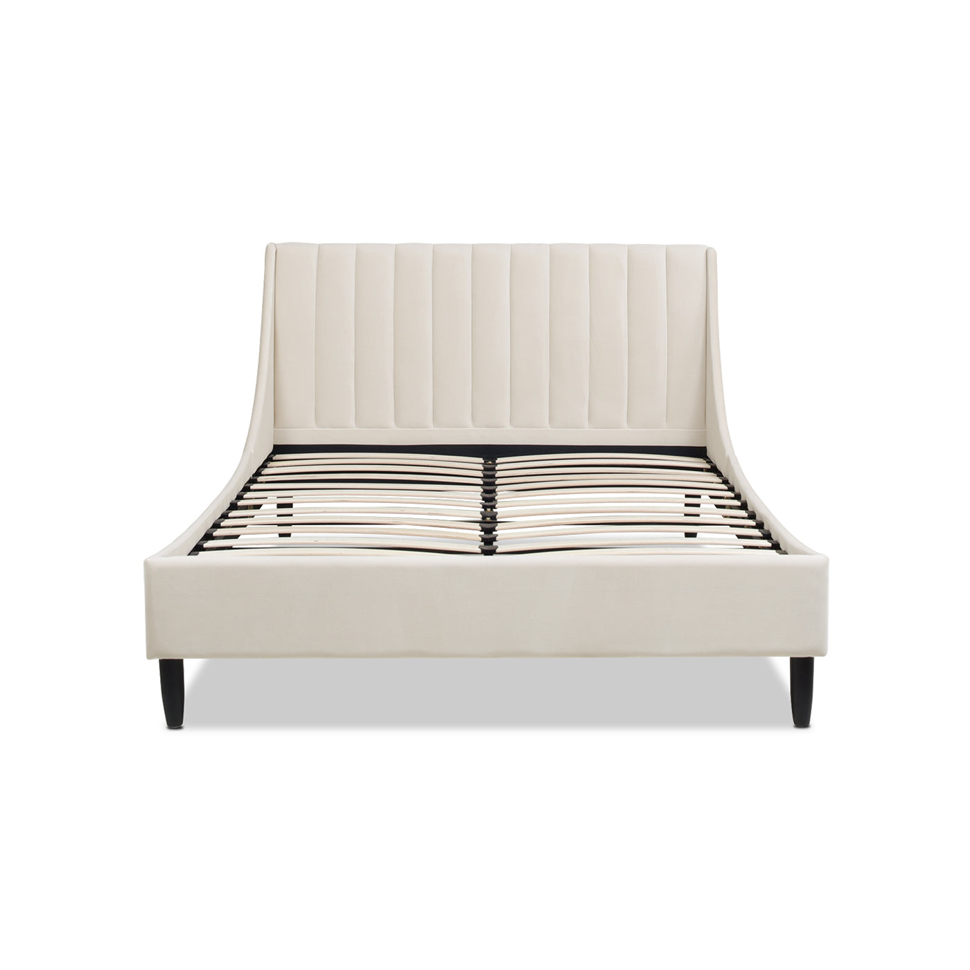 Asphodel Upholstered Platform Bed with Channel Tufted Headboard