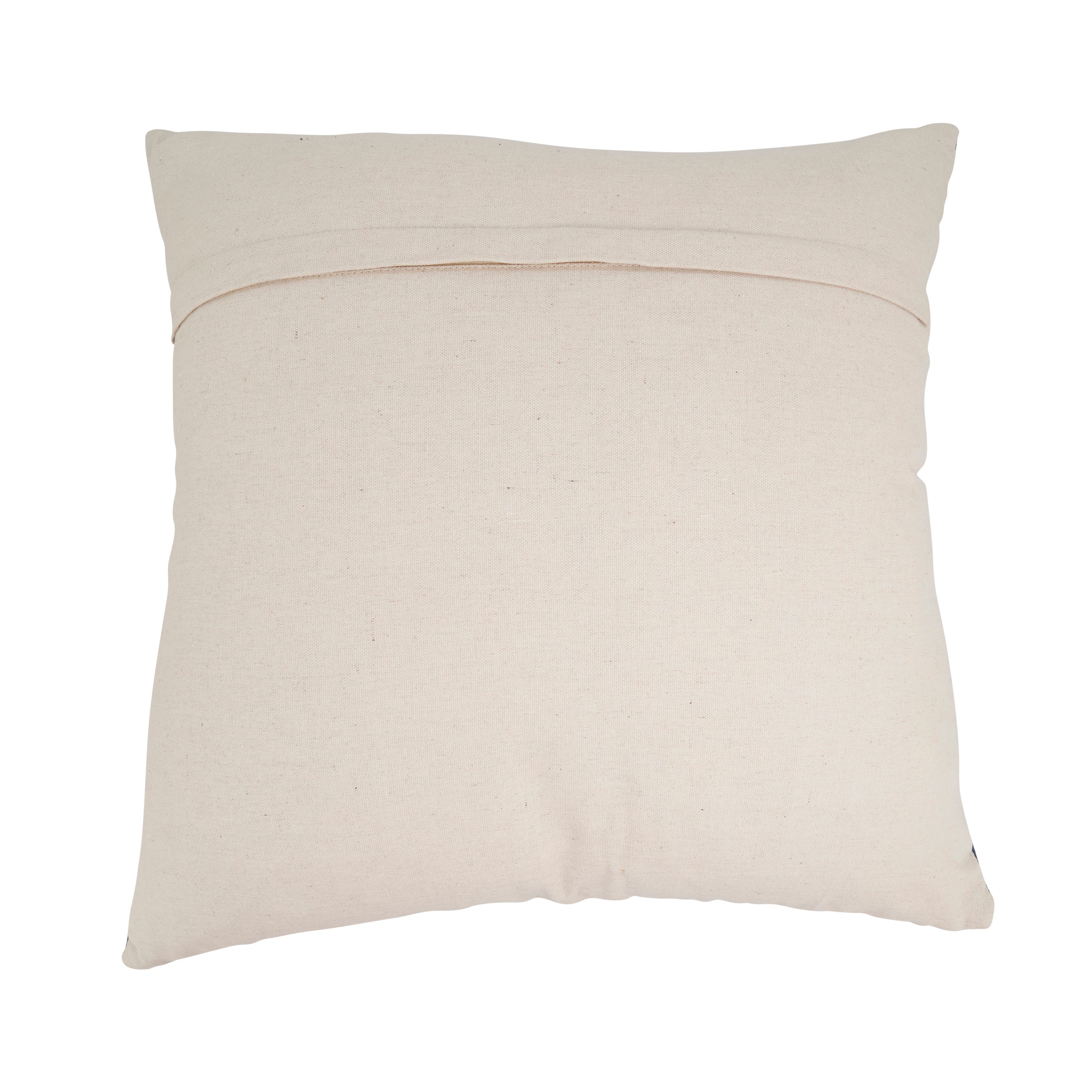 Boho Rope and Bead Poly Filled Pillow