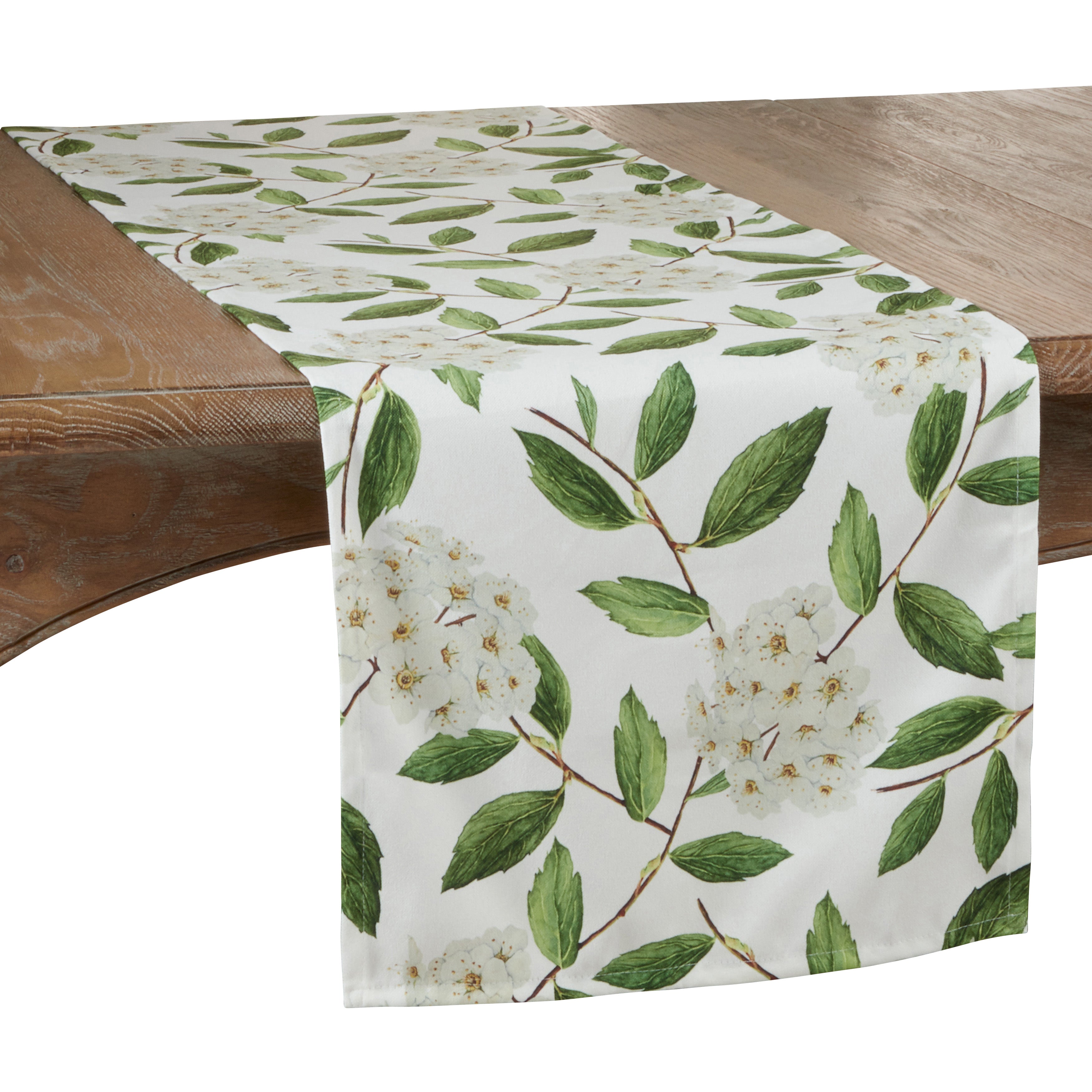 Pear Blossom Floral Table Runner