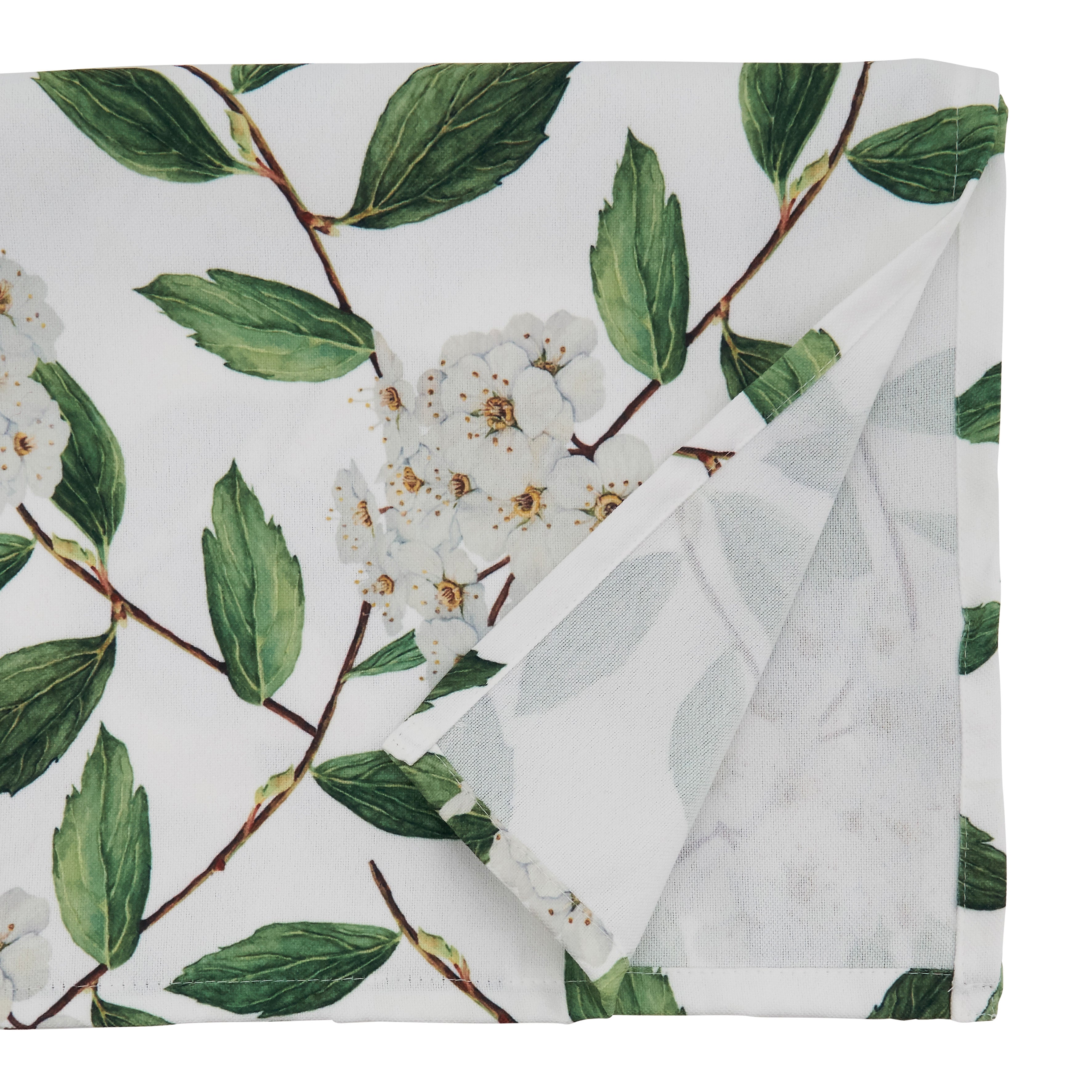 Pear Blossom Floral Table Runner