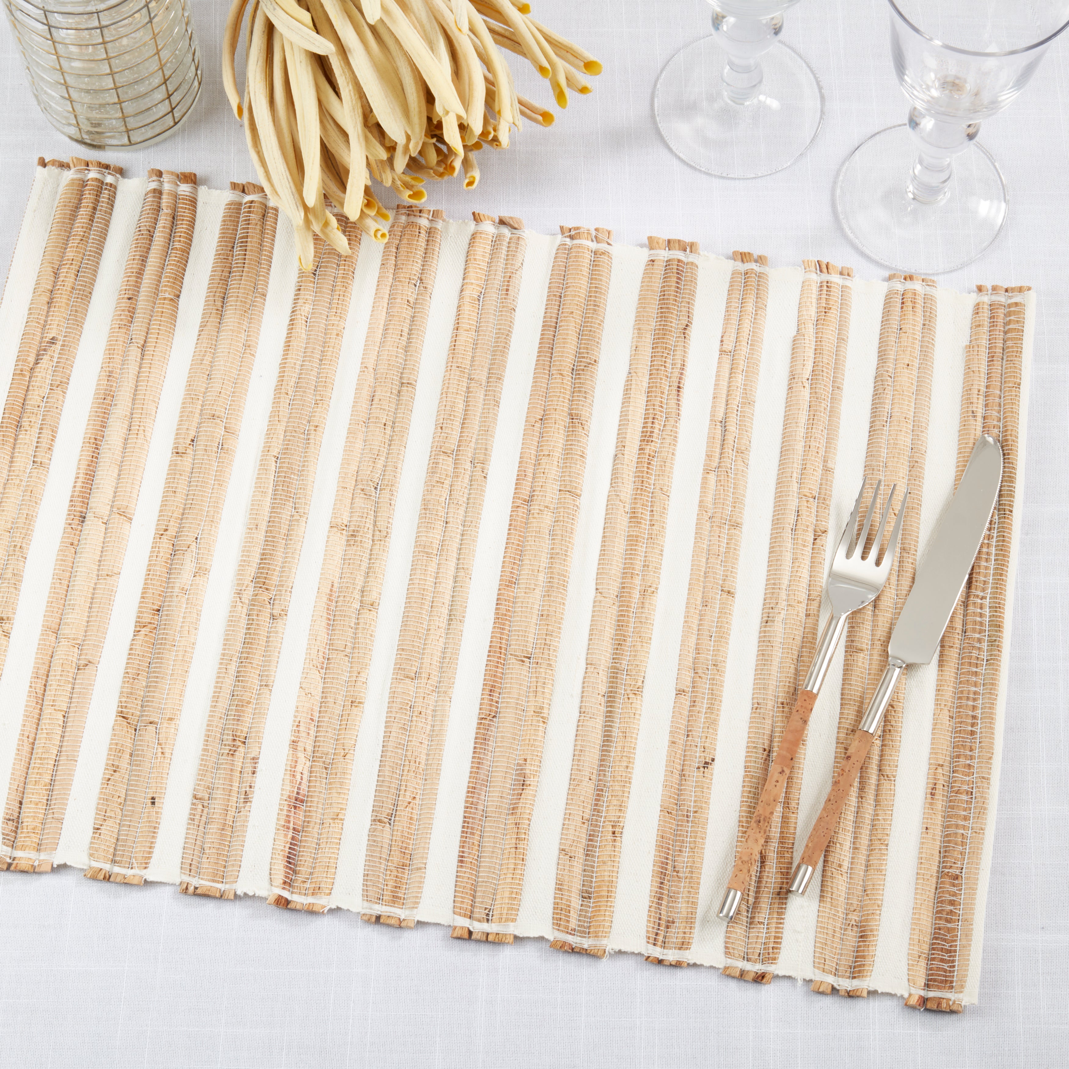 Rustic Weave Hyacinth Placemat, Set of 4