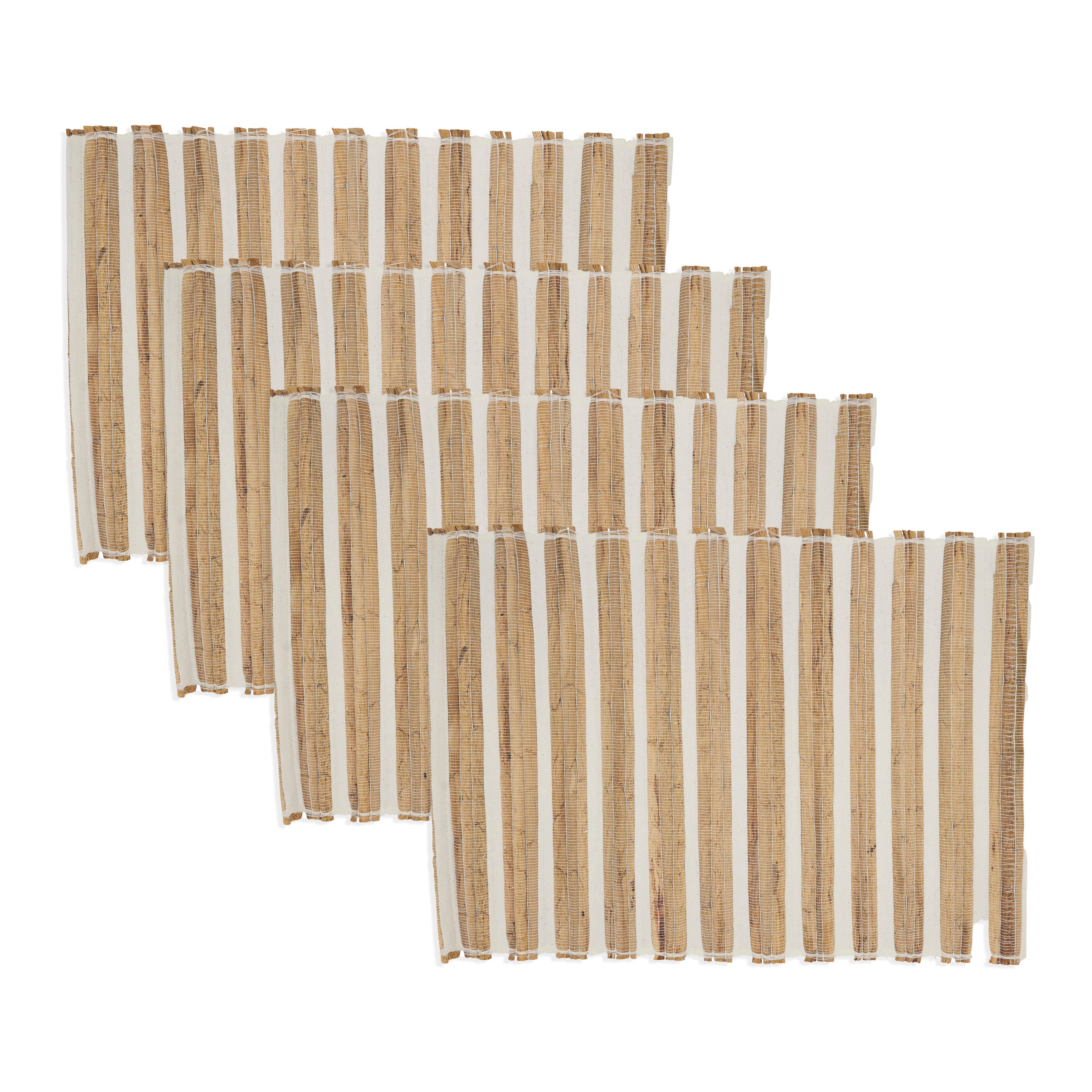 Rustic Weave Hyacinth Placemat, Set of 4