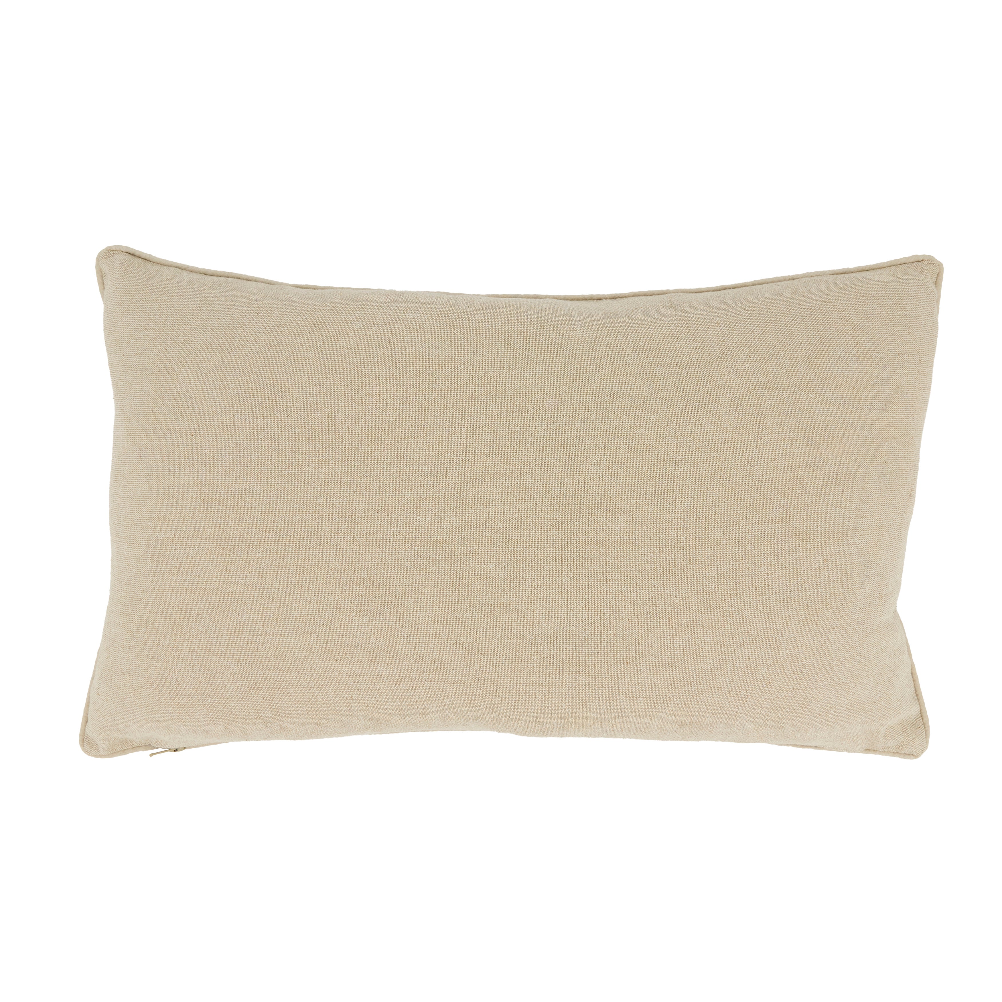 Vibrant Embroidered Color Block Poly Filled Pillow