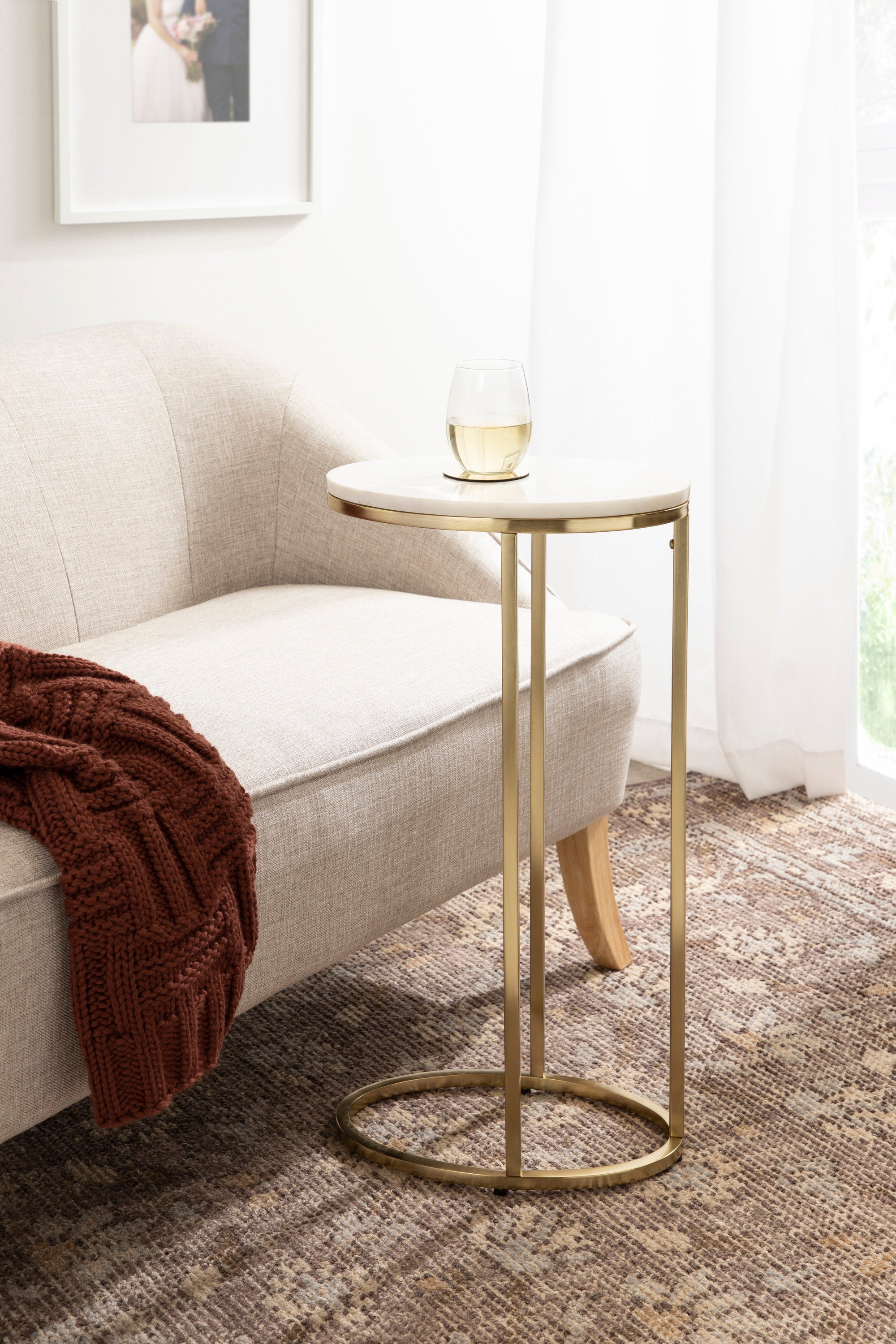 Natalli Marble Oval C-Table