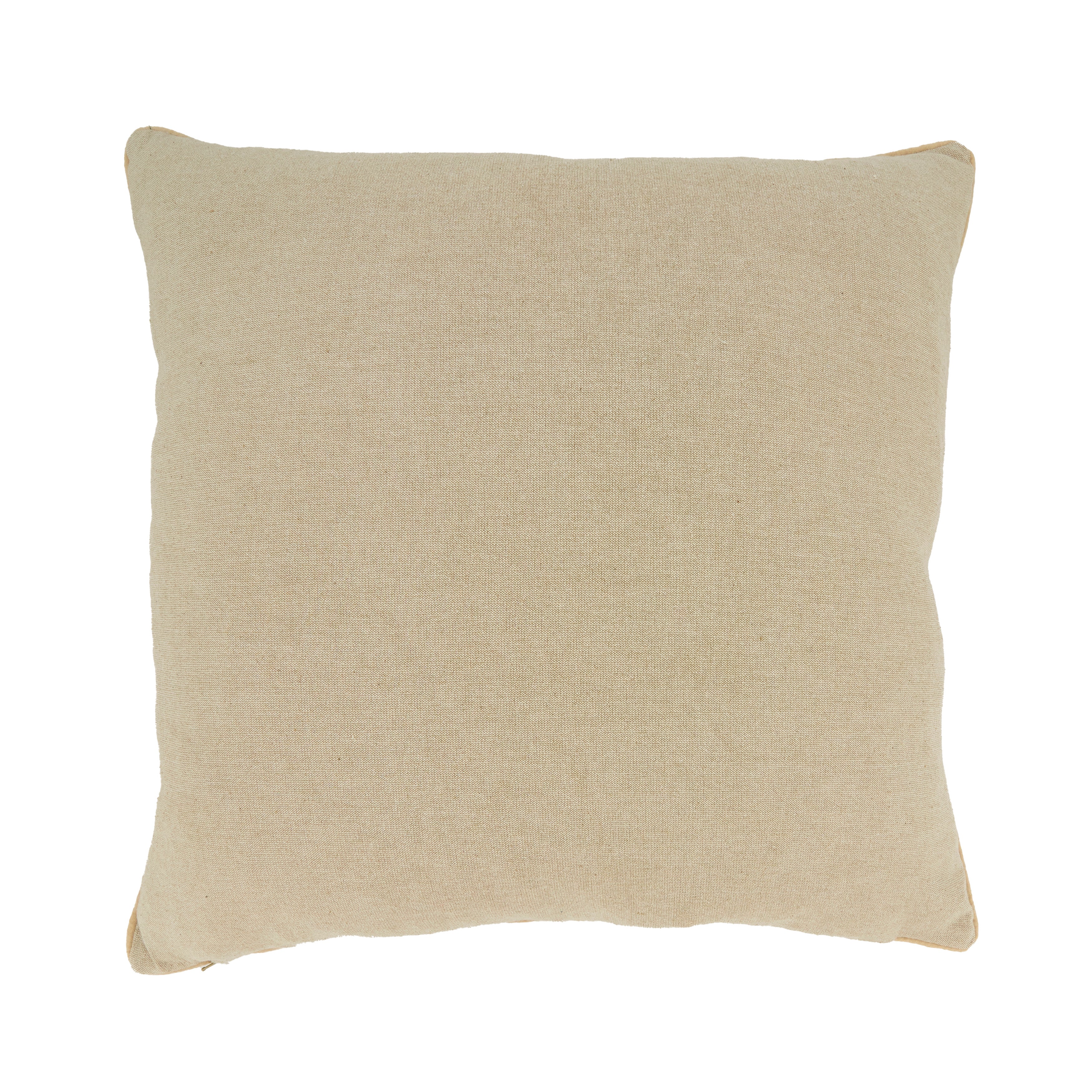 Elegant Embroidered Swirl Poly Filled Pillow