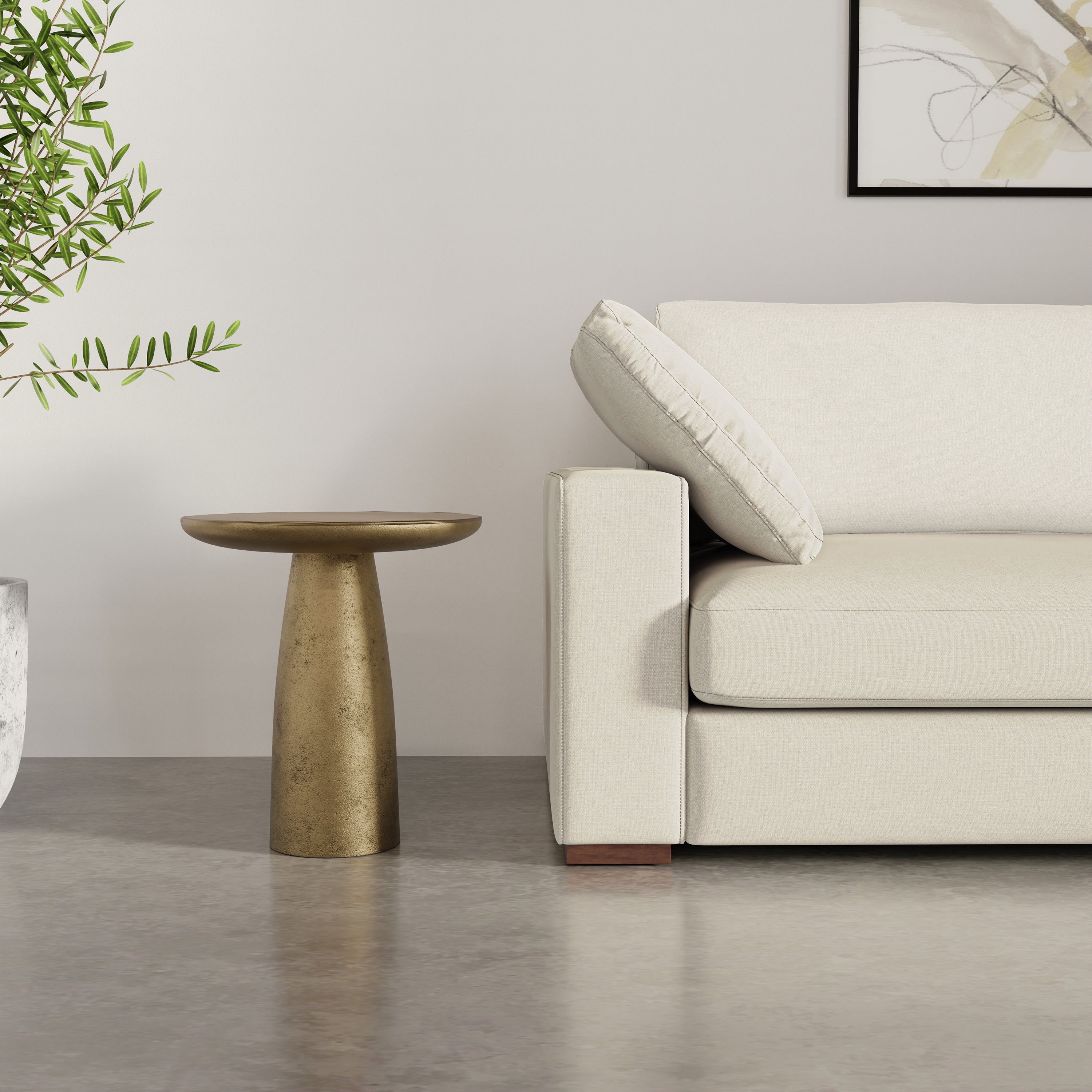 Dominique Cast Aluminum Side Table
