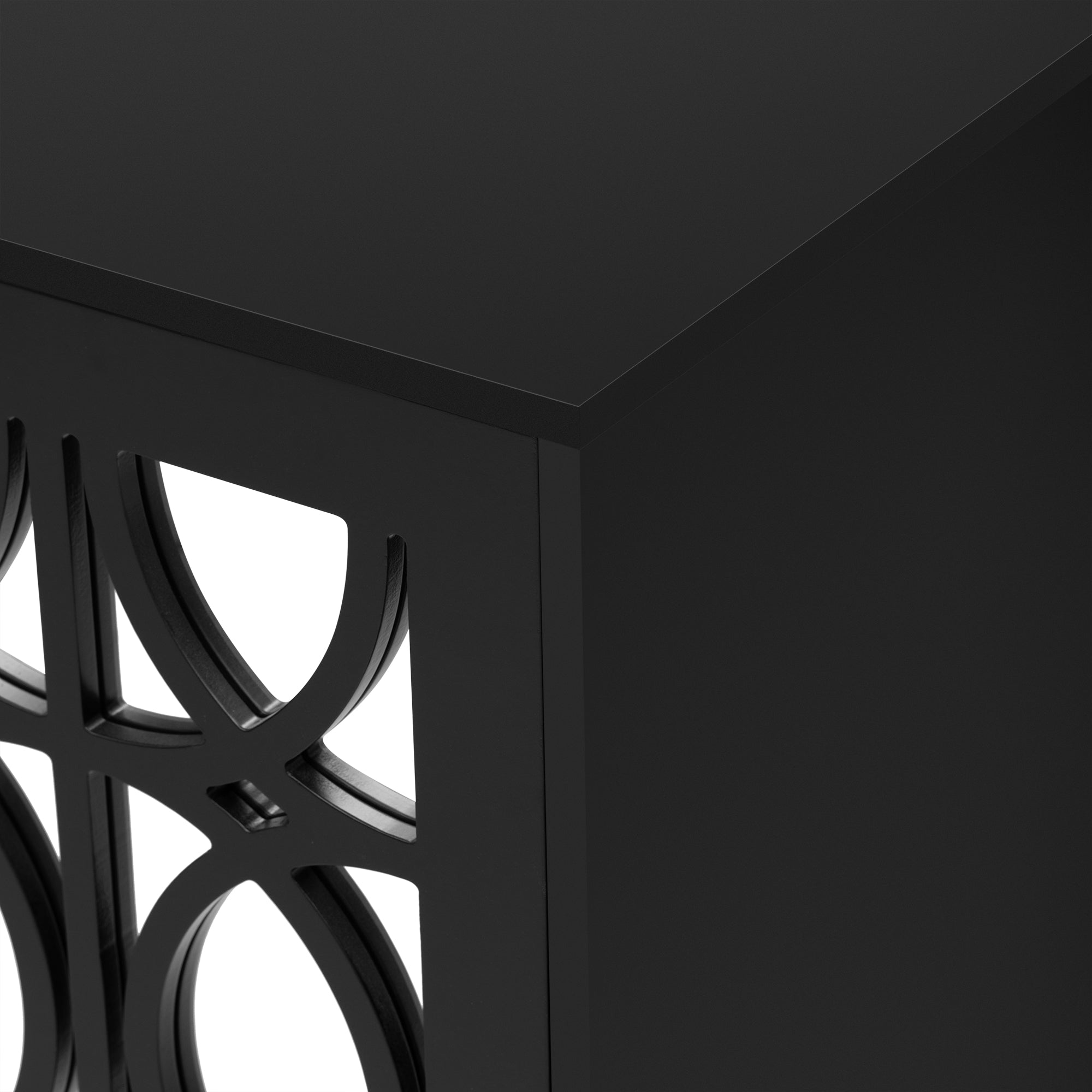 Mirrored Door Entertainment Center