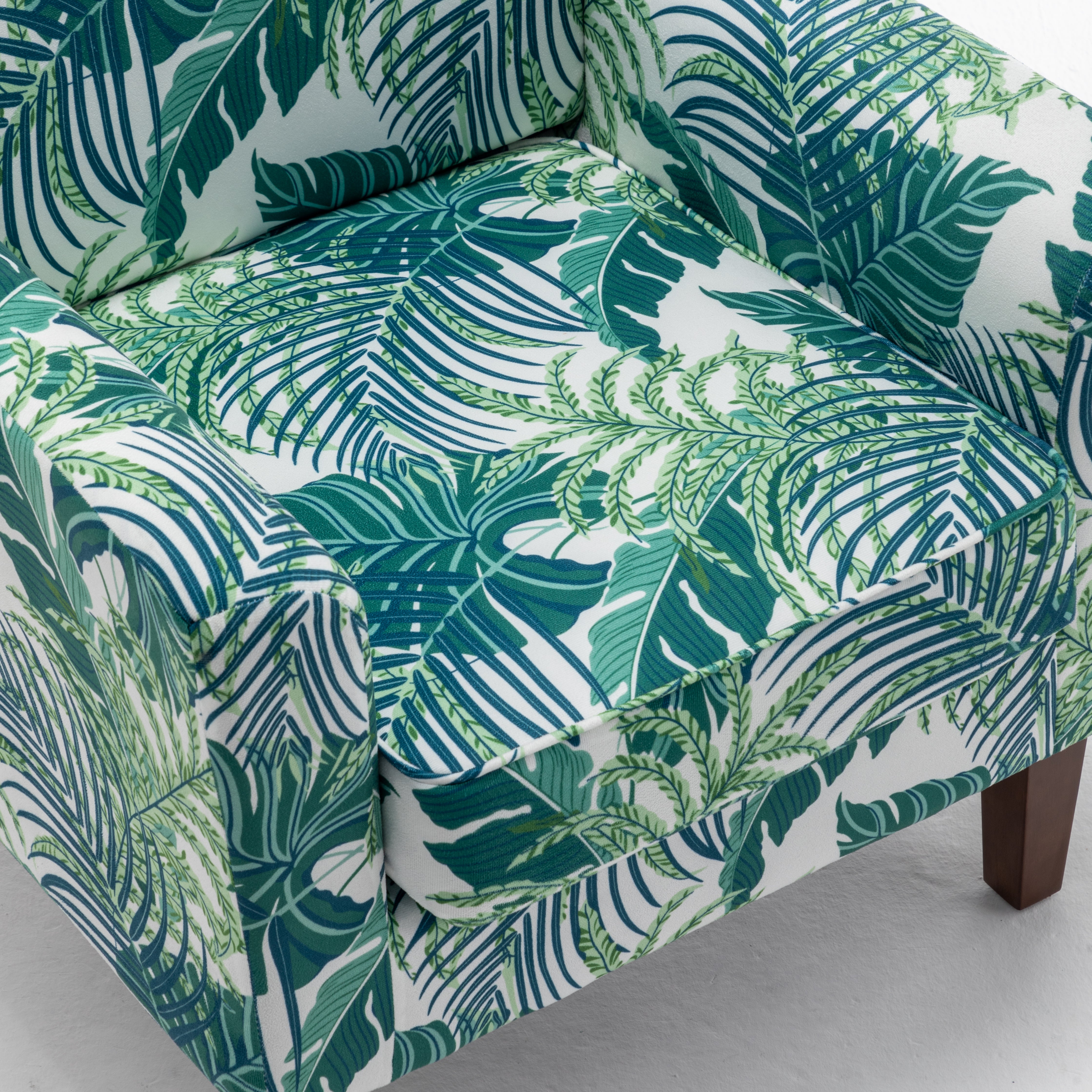 Palm Patterned Armchair
