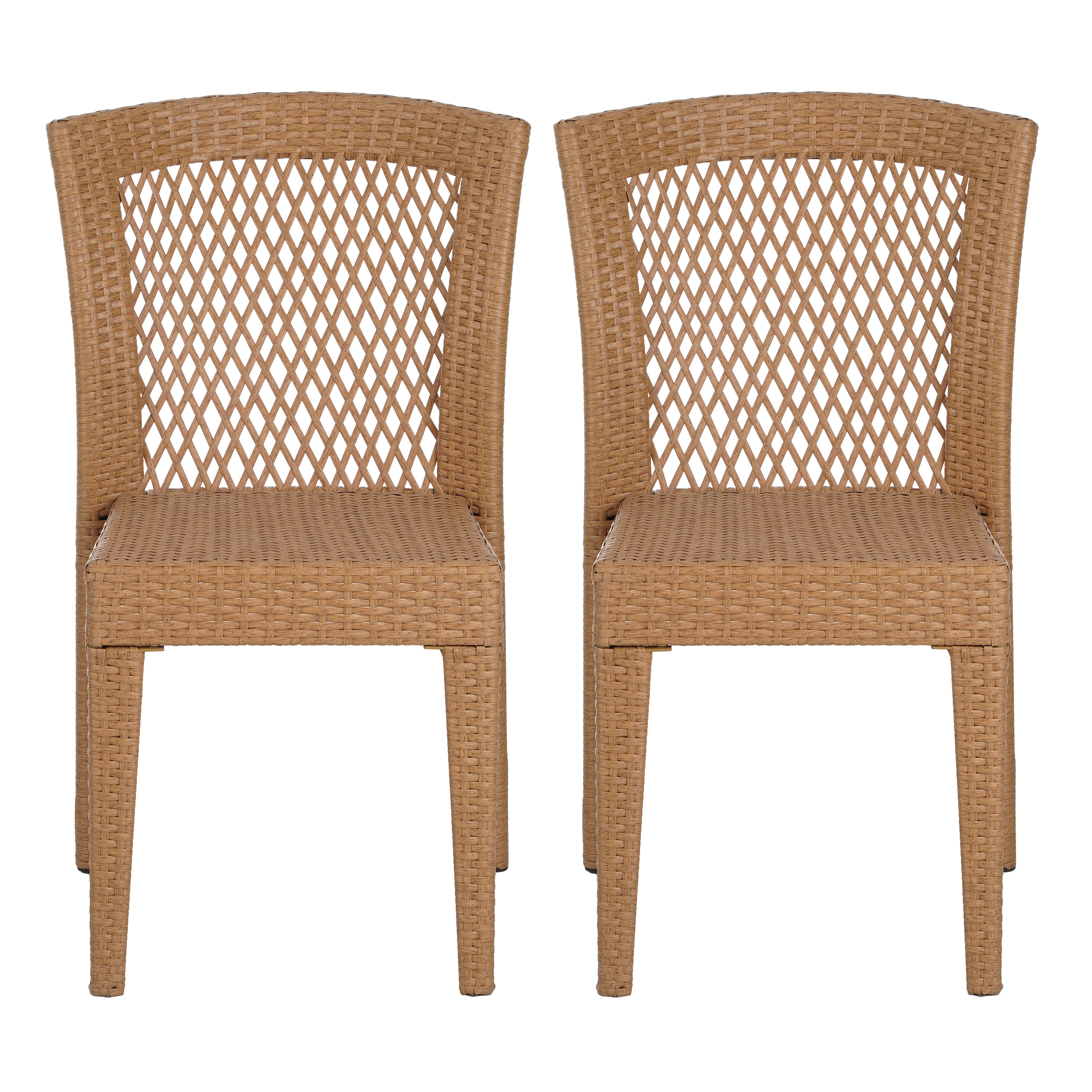 Farley Stacking Outdoor Dining Chairs, Set of 2