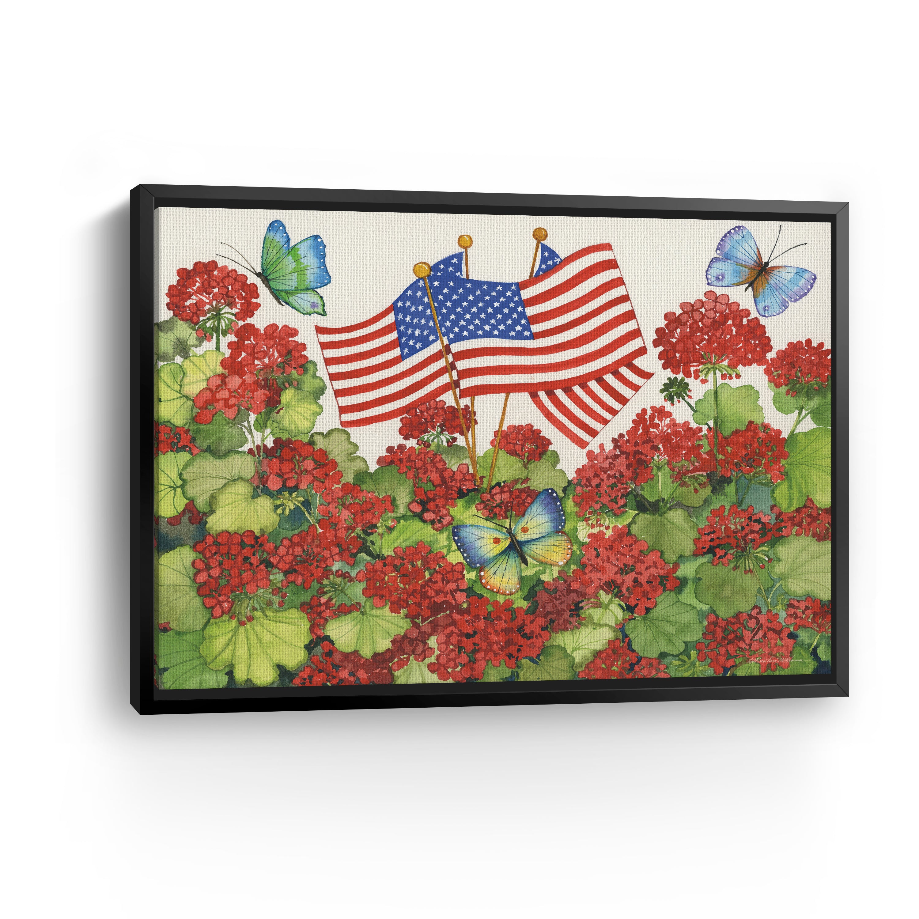 Patriotic Garden Canvas Giclee