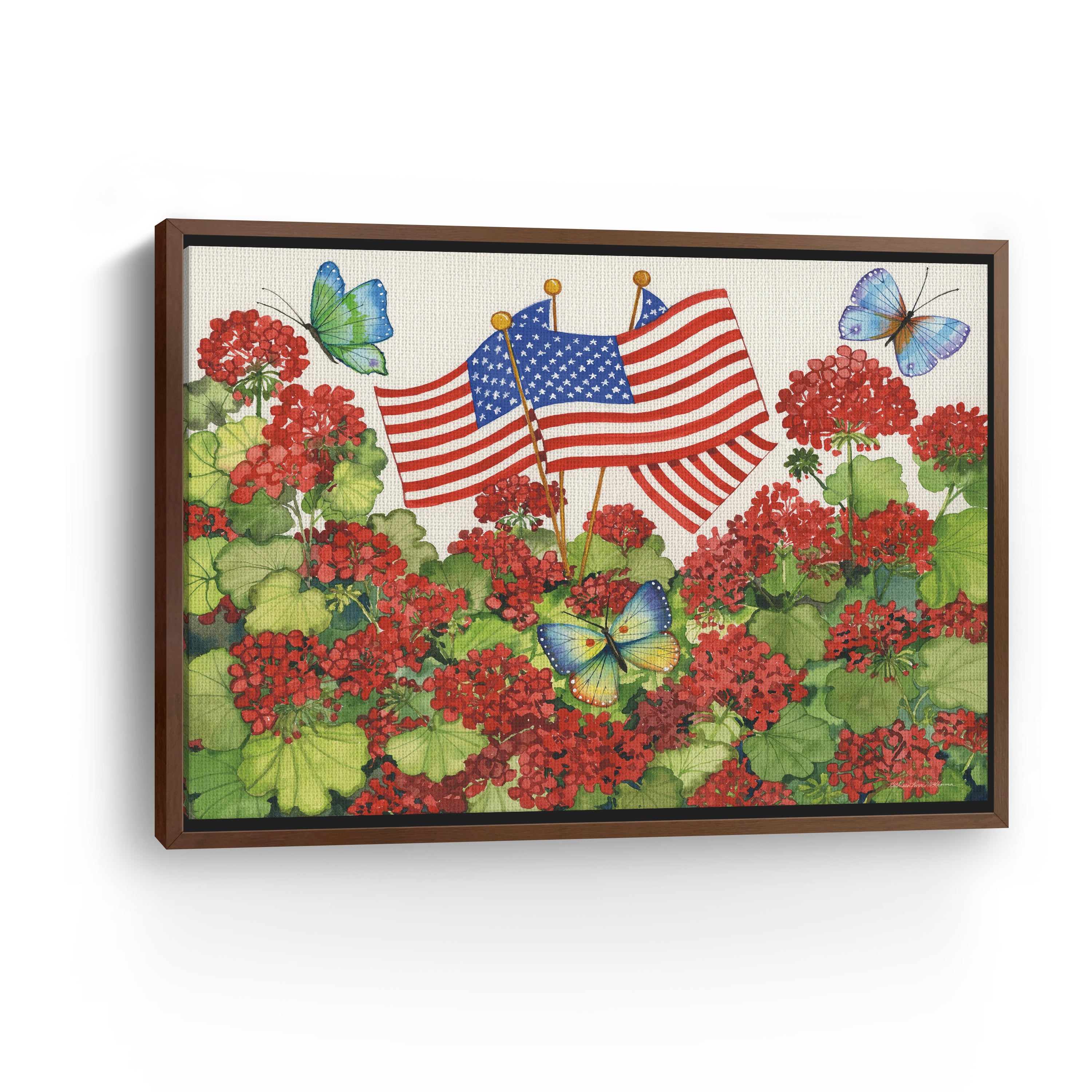 Patriotic Garden Canvas Giclee