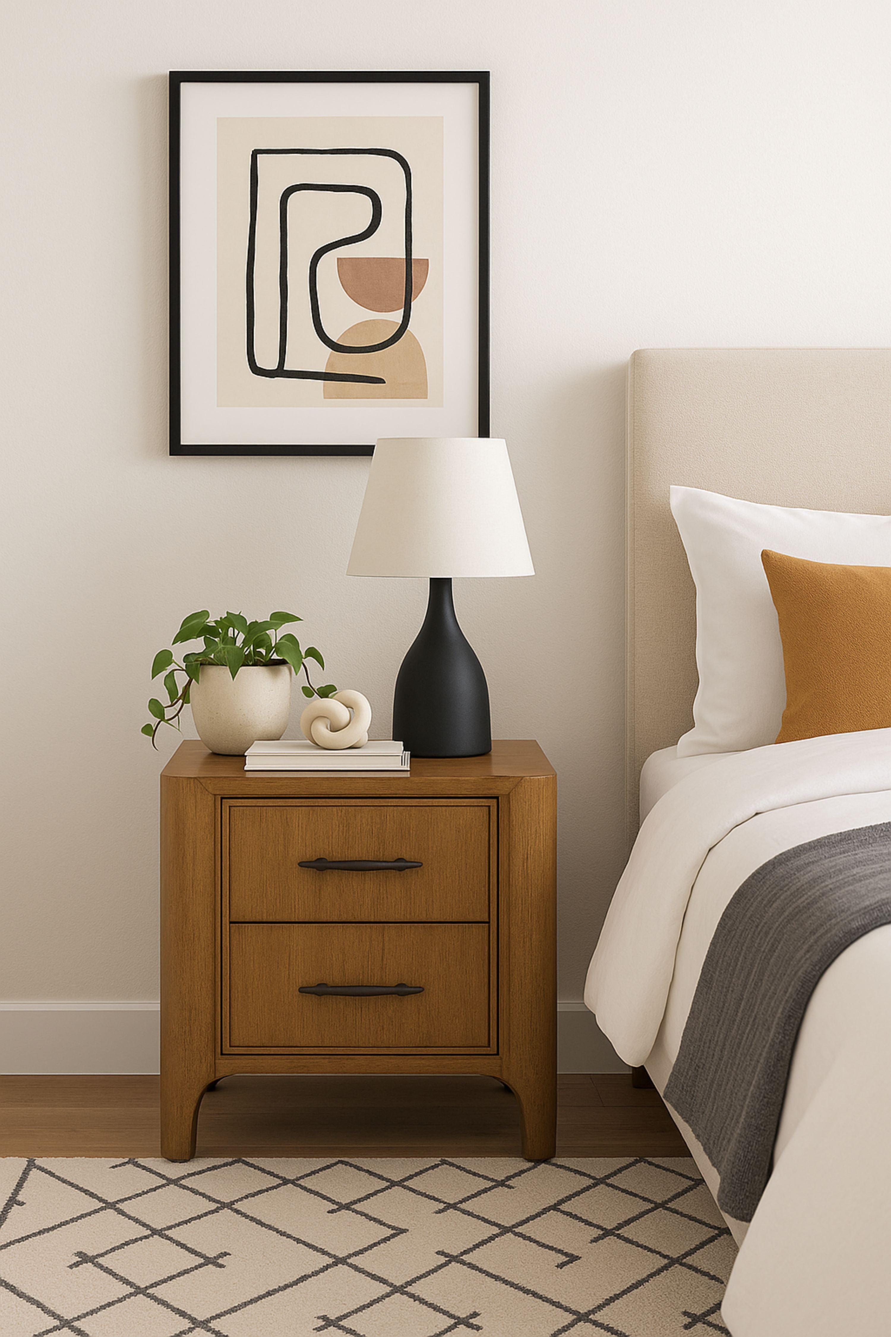 Eucalyptus 2-Drawer Nightstand