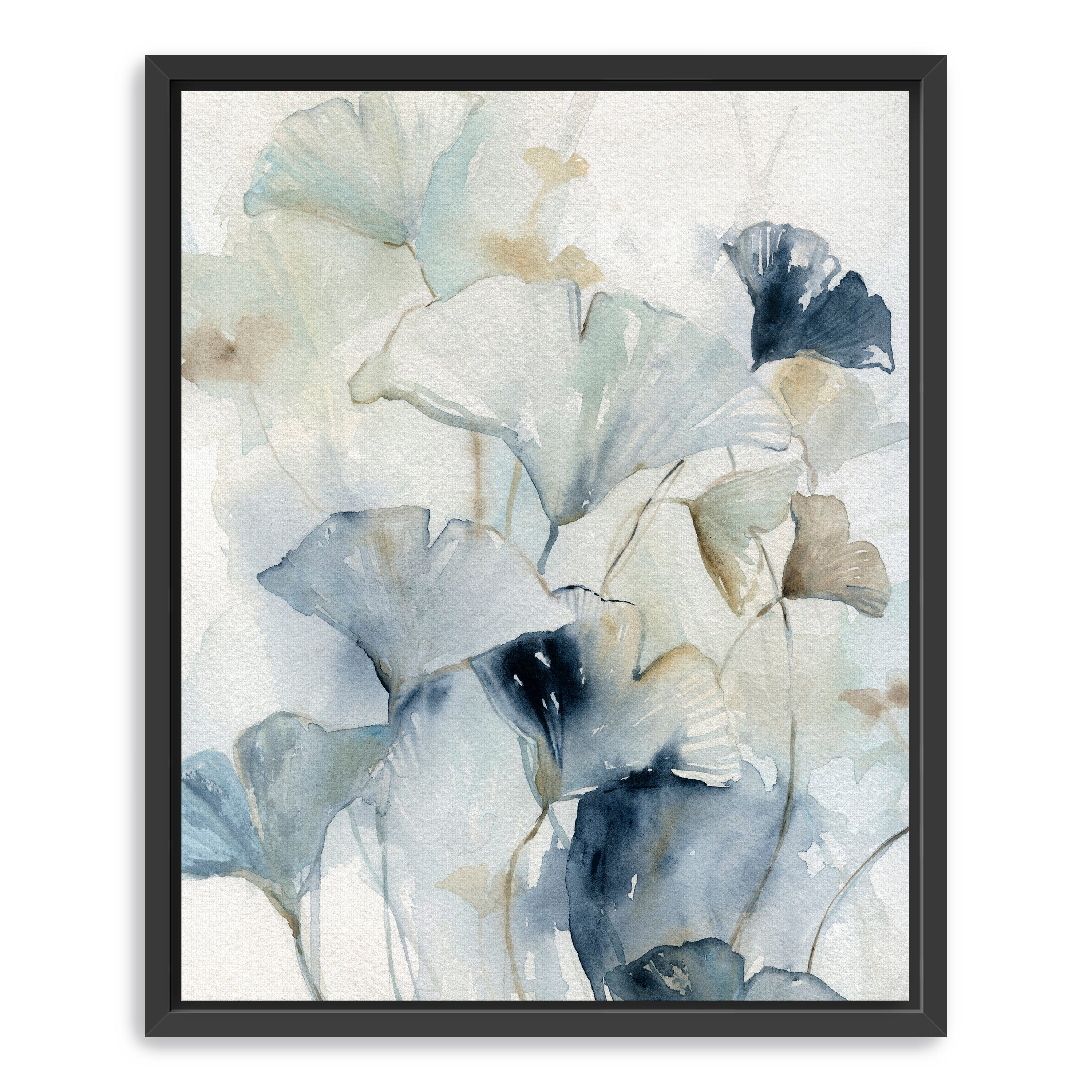 Indigo Ginkgo I Canvas Giclee