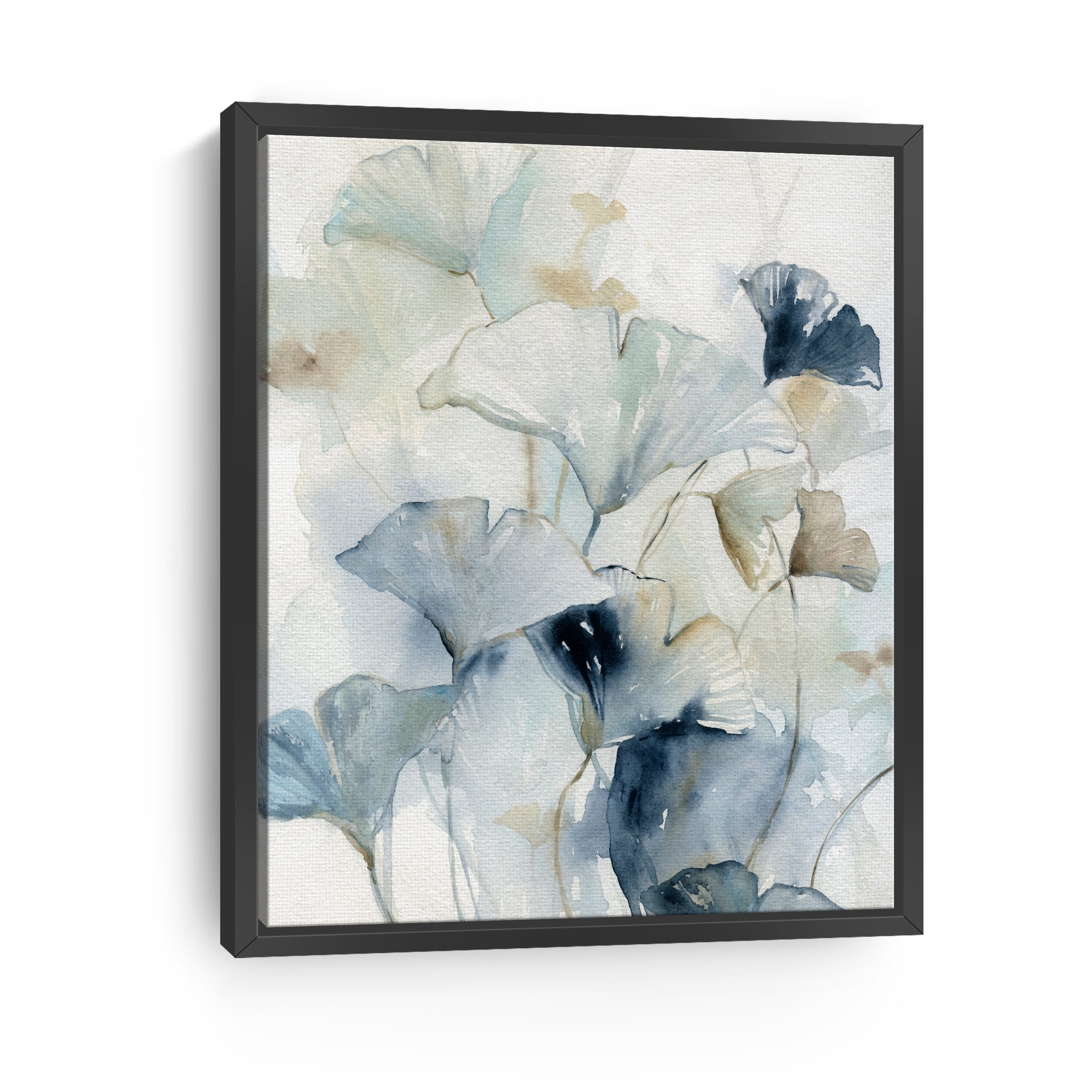 Indigo Ginkgo I Canvas Giclee