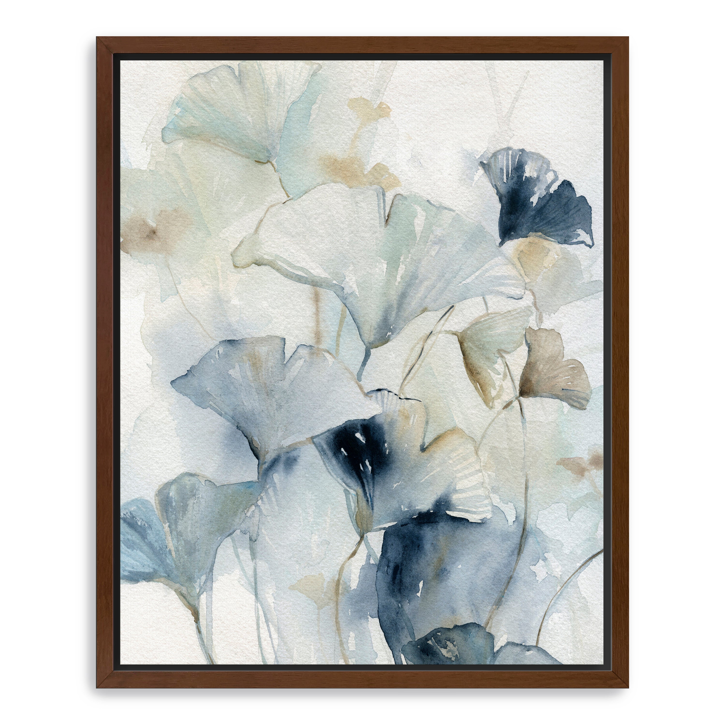 Indigo Ginkgo I Canvas Giclee