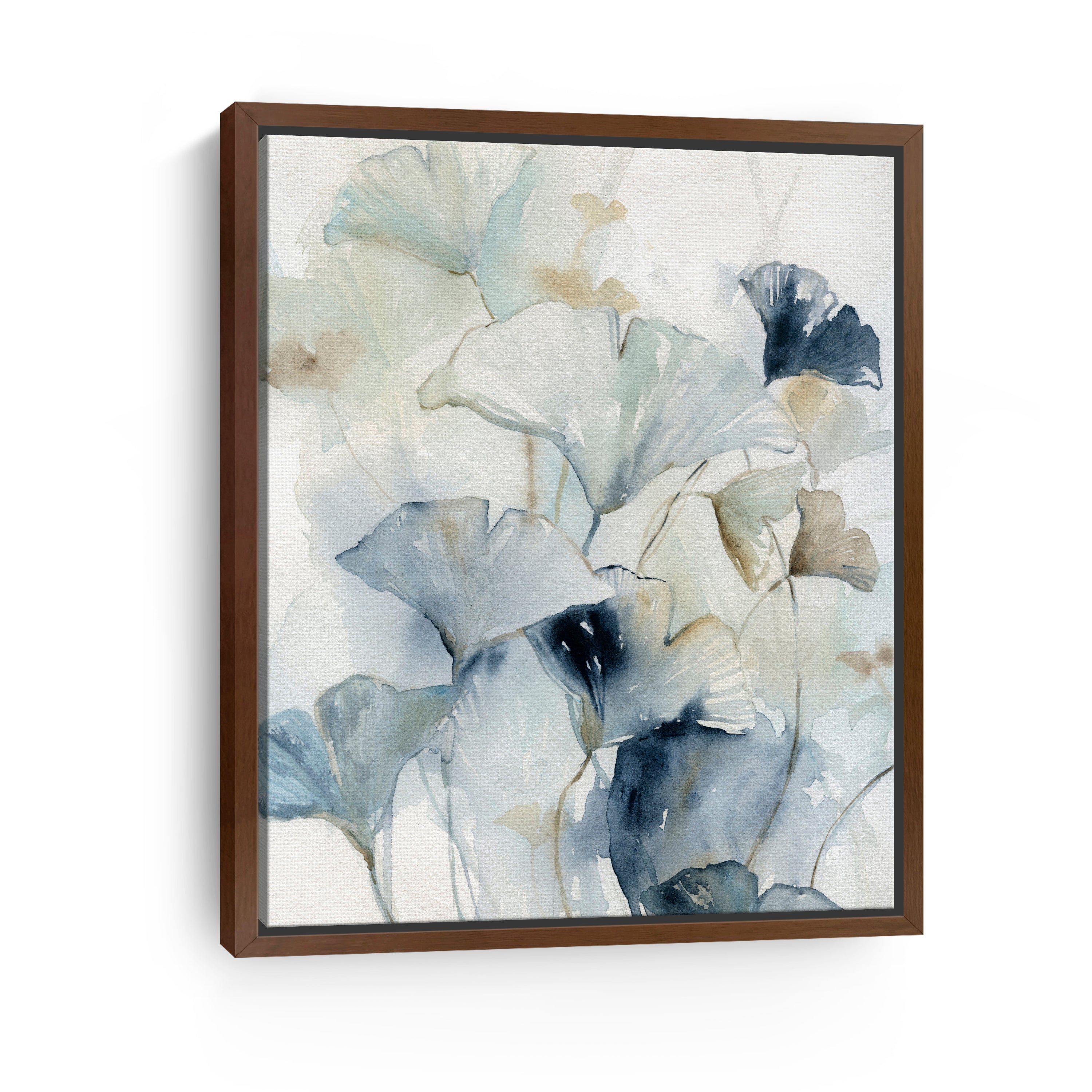 Indigo Ginkgo I Canvas Giclee
