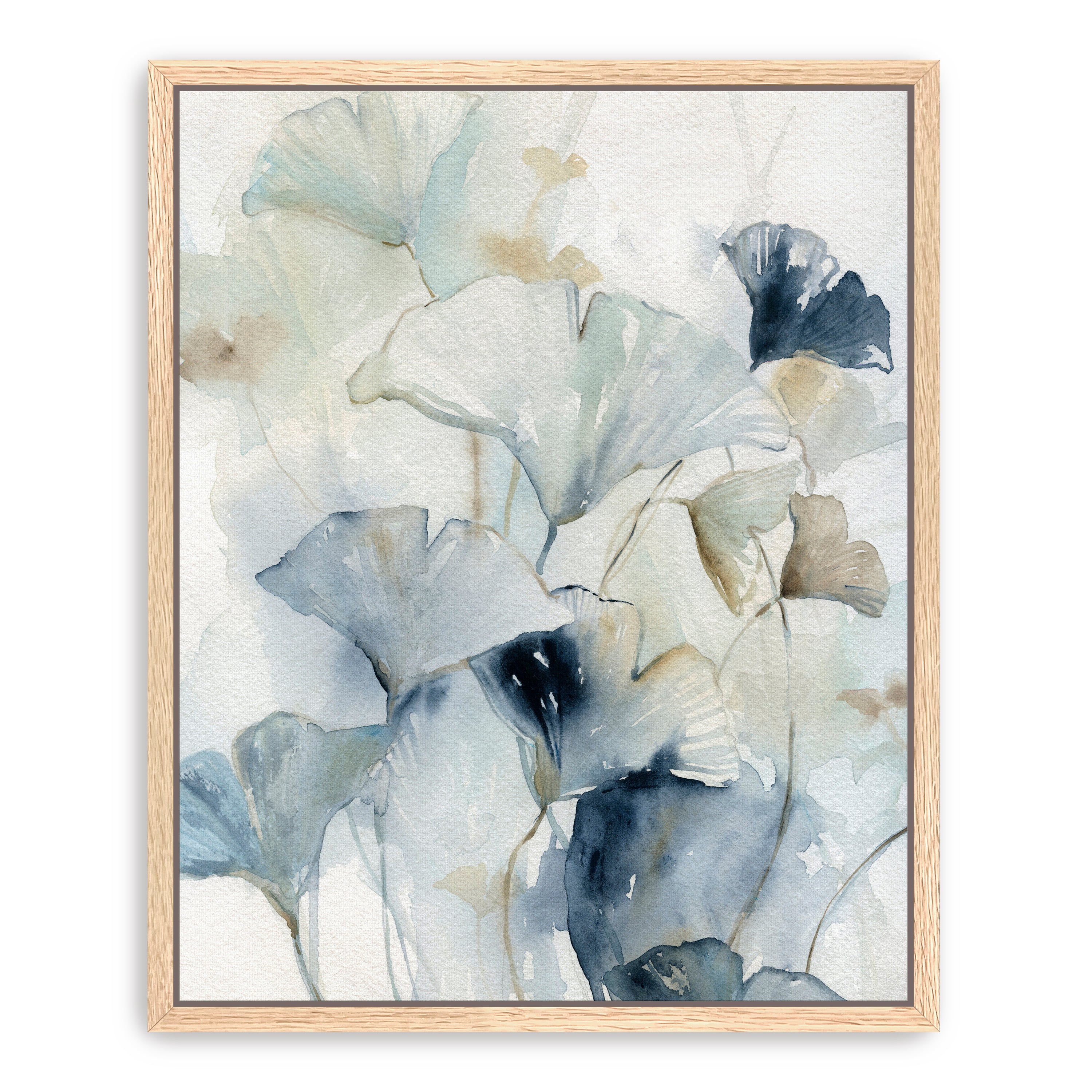 Indigo Ginkgo I Canvas Giclee