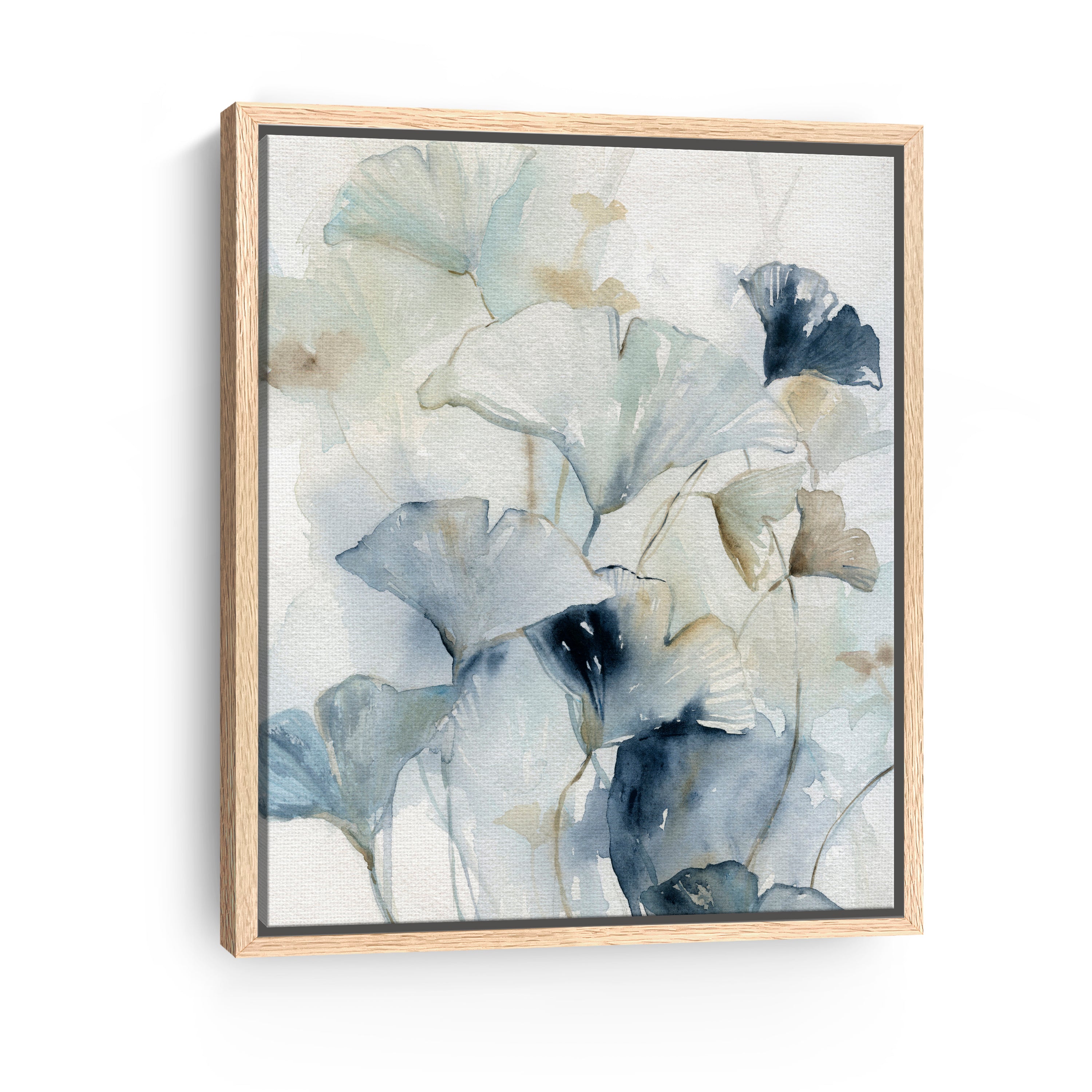 Indigo Ginkgo I Canvas Giclee