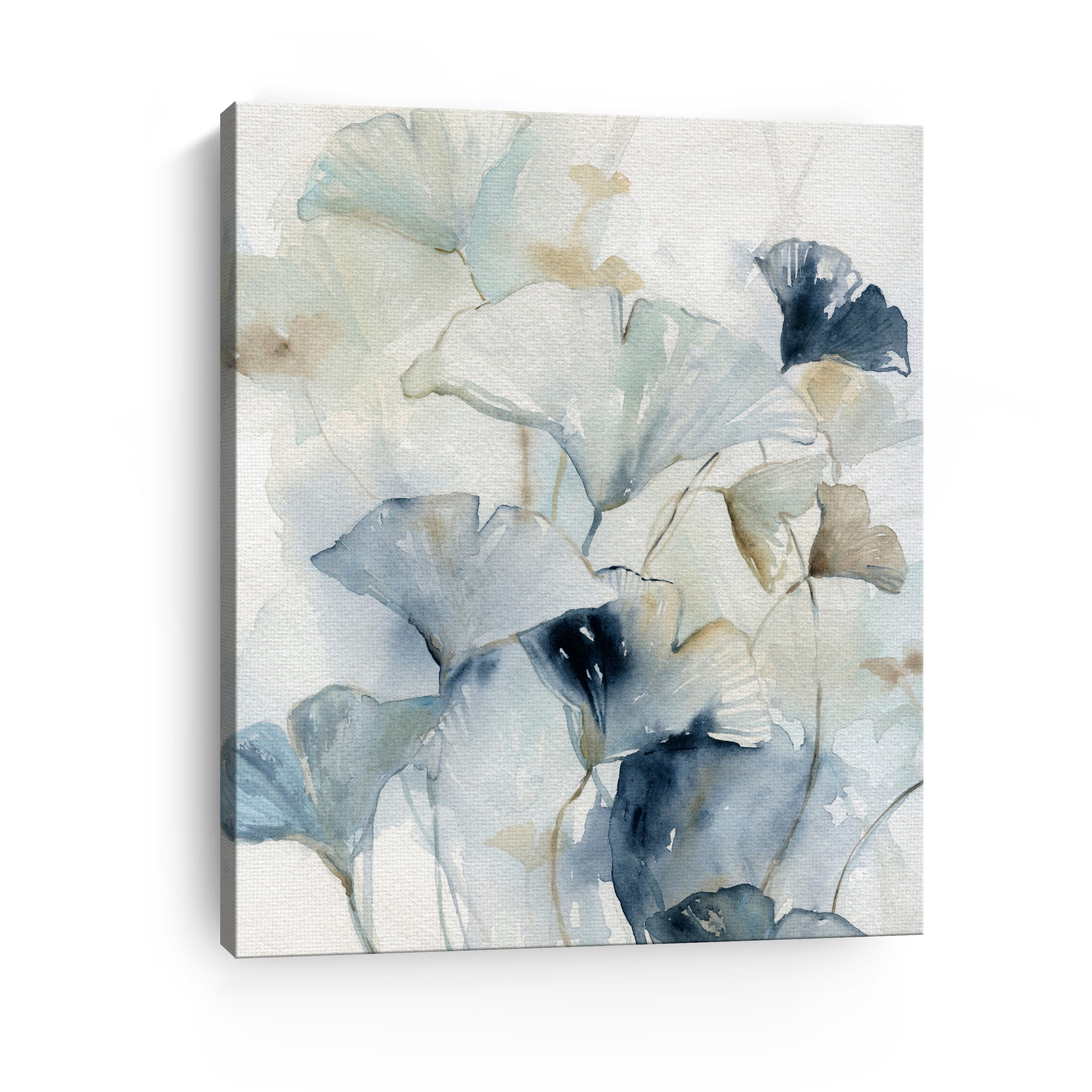 Indigo Ginkgo I Canvas Giclee