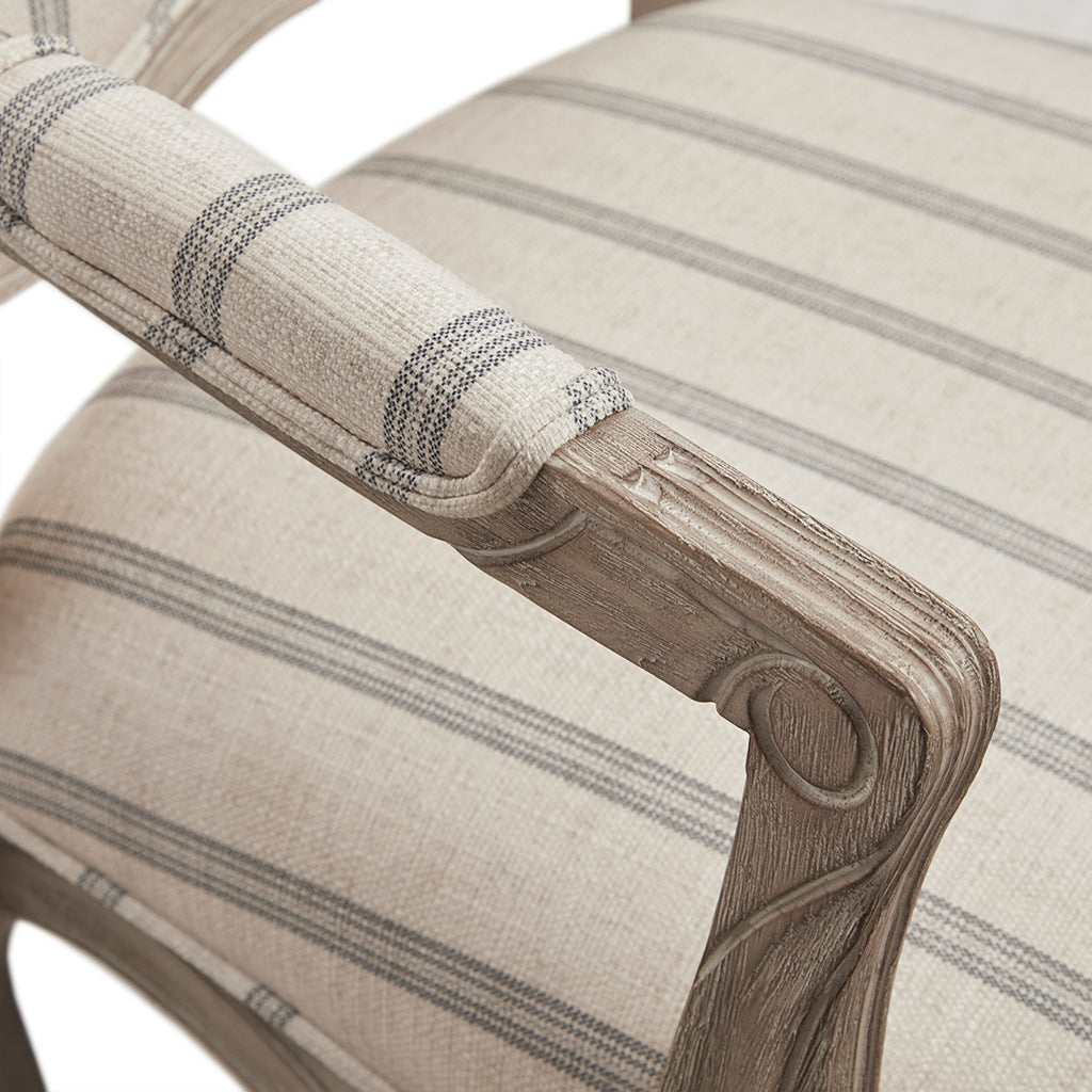 Upholstered Accent Chair with Camel Back and Pillowtop Arms