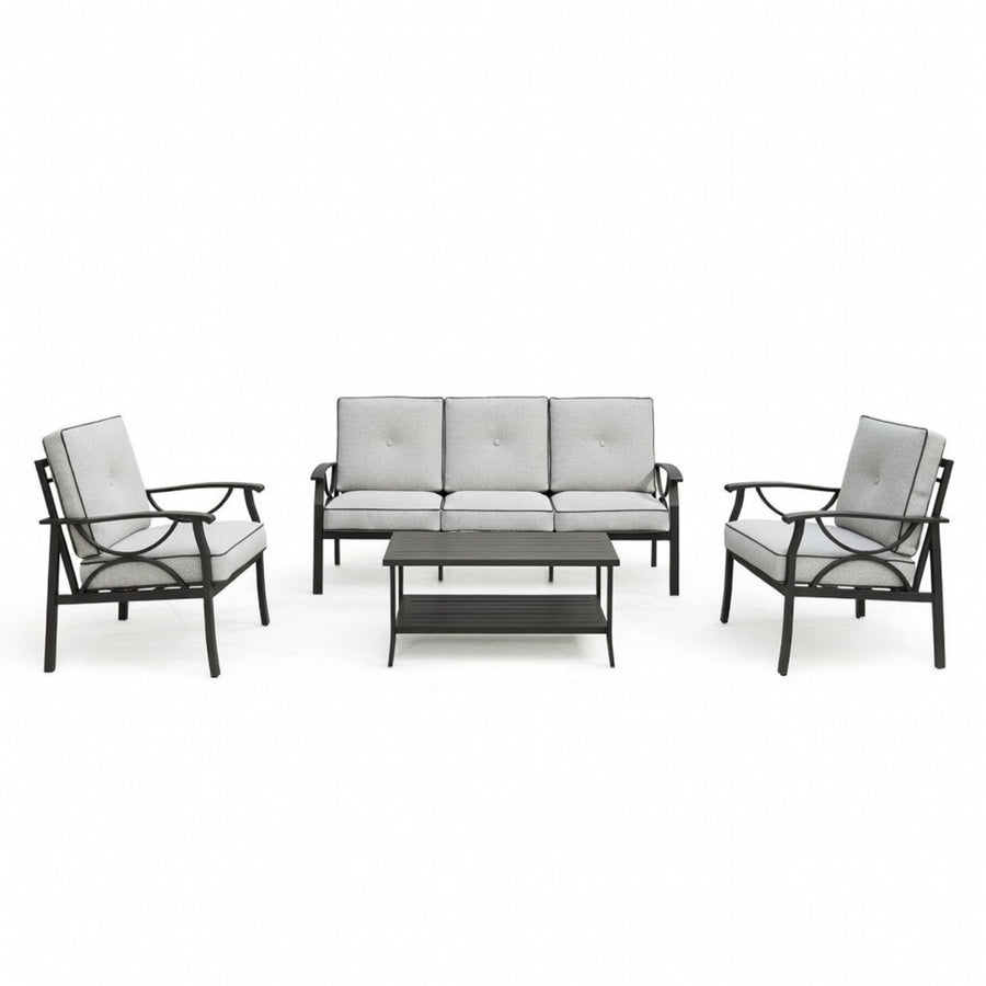 Marisol 4 Piece Metal Patio Conversation Set