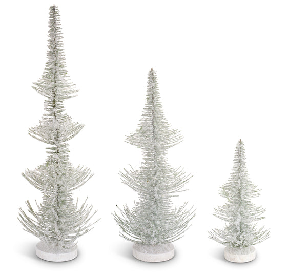 Frosted-Bottle-Brush-Holiday-Tree-(set-of-3)-White-Decor