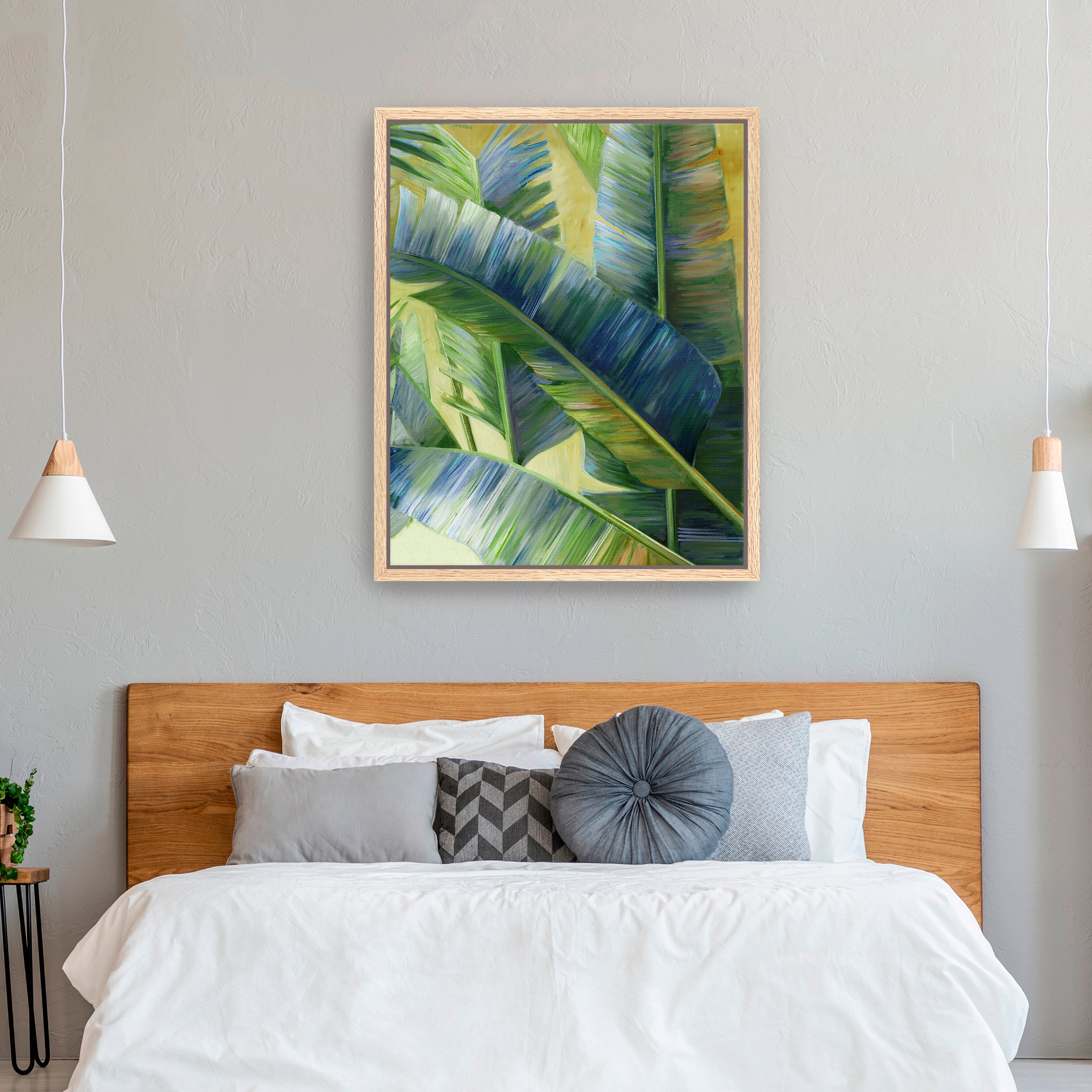 Blue Tropic Canvas Giclee