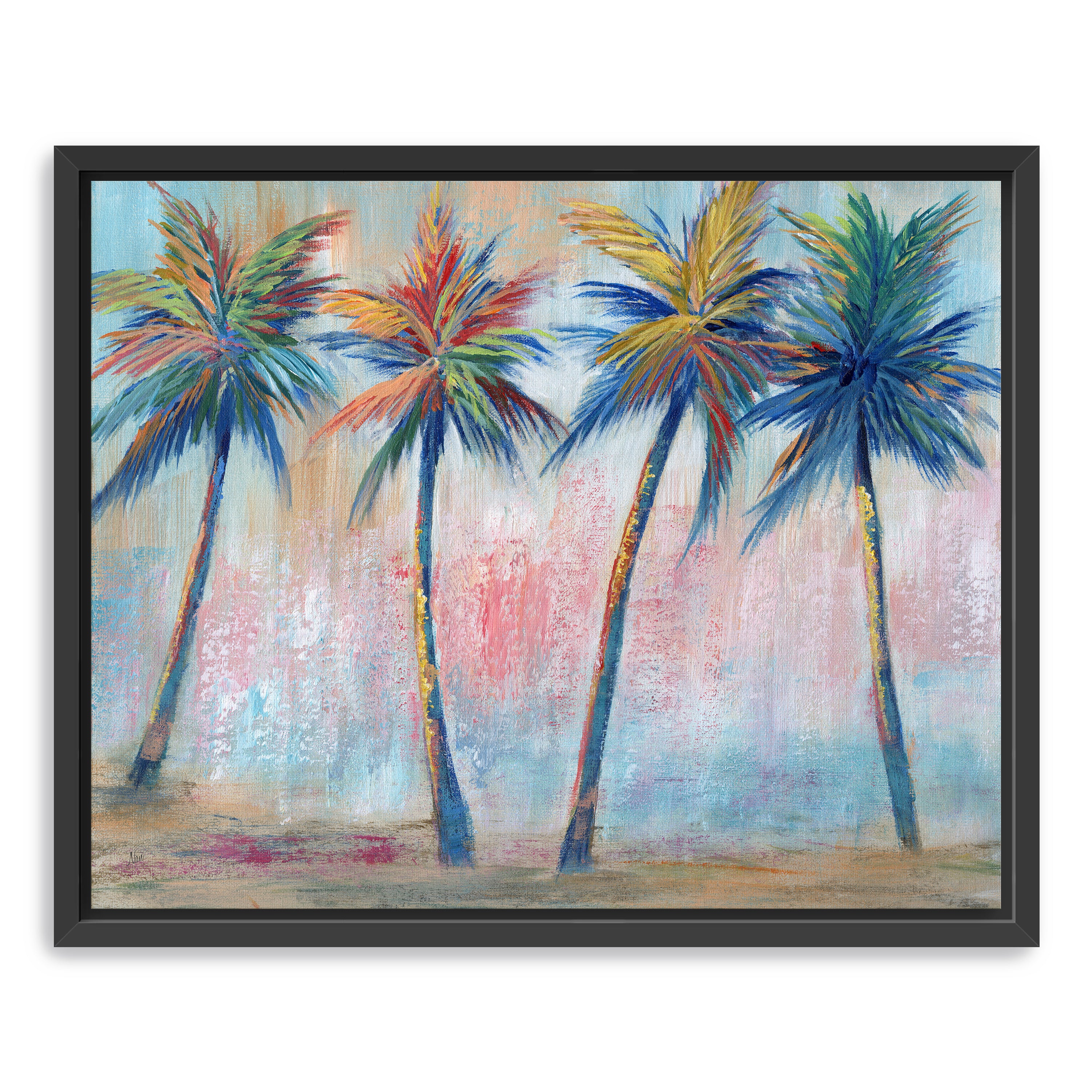 Color Pop Palms Canvas Giclee
