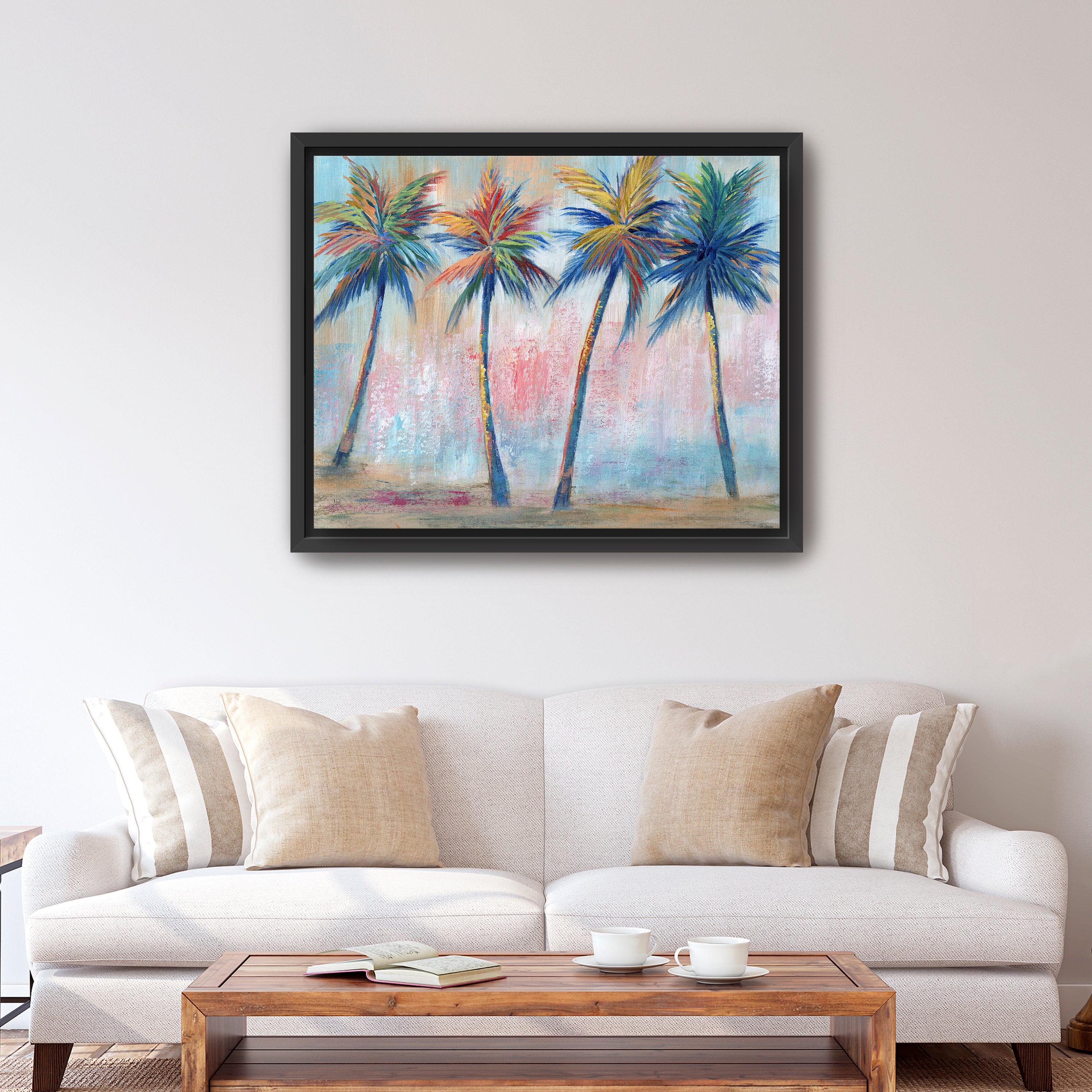 Color Pop Palms Canvas Giclee