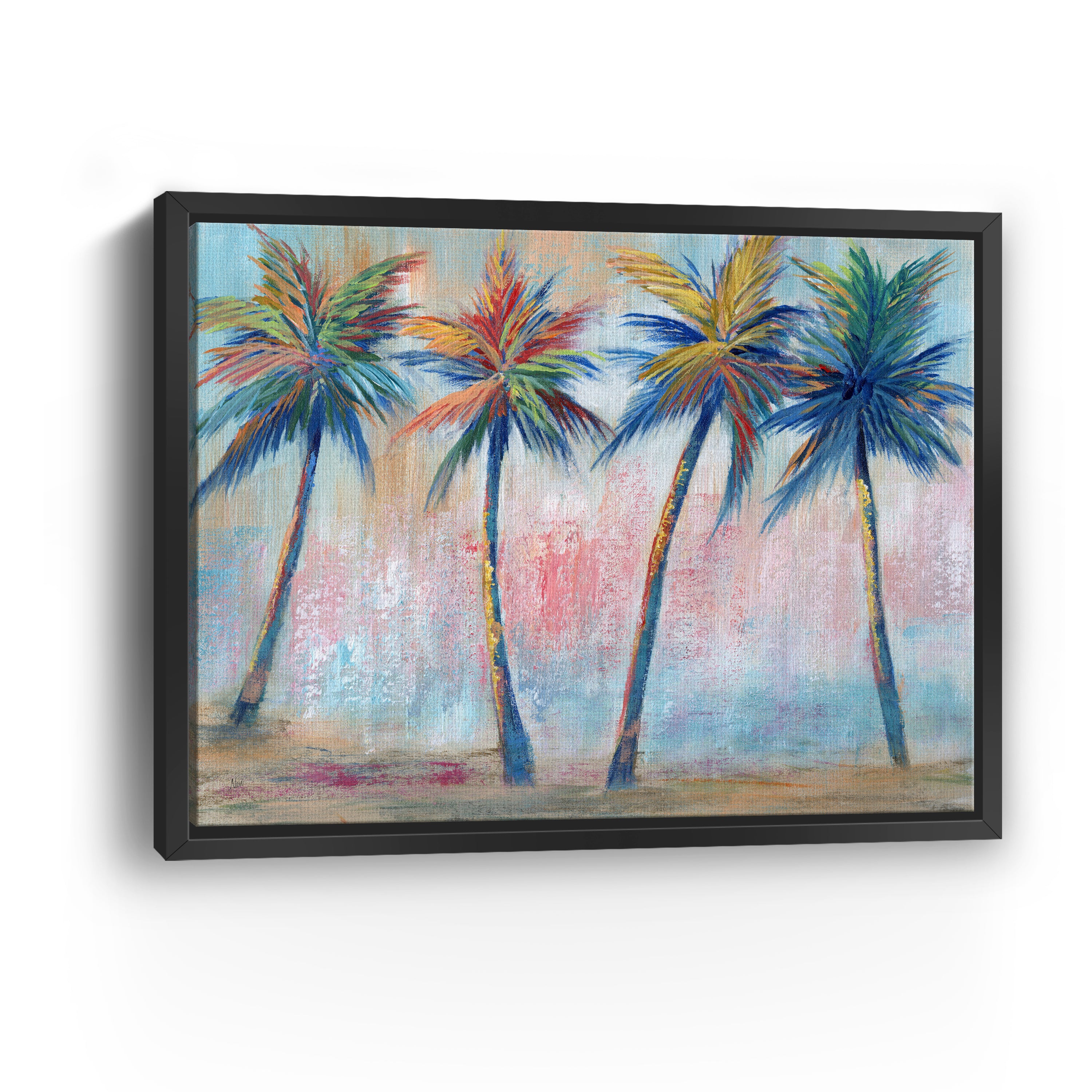 Color Pop Palms Canvas Giclee