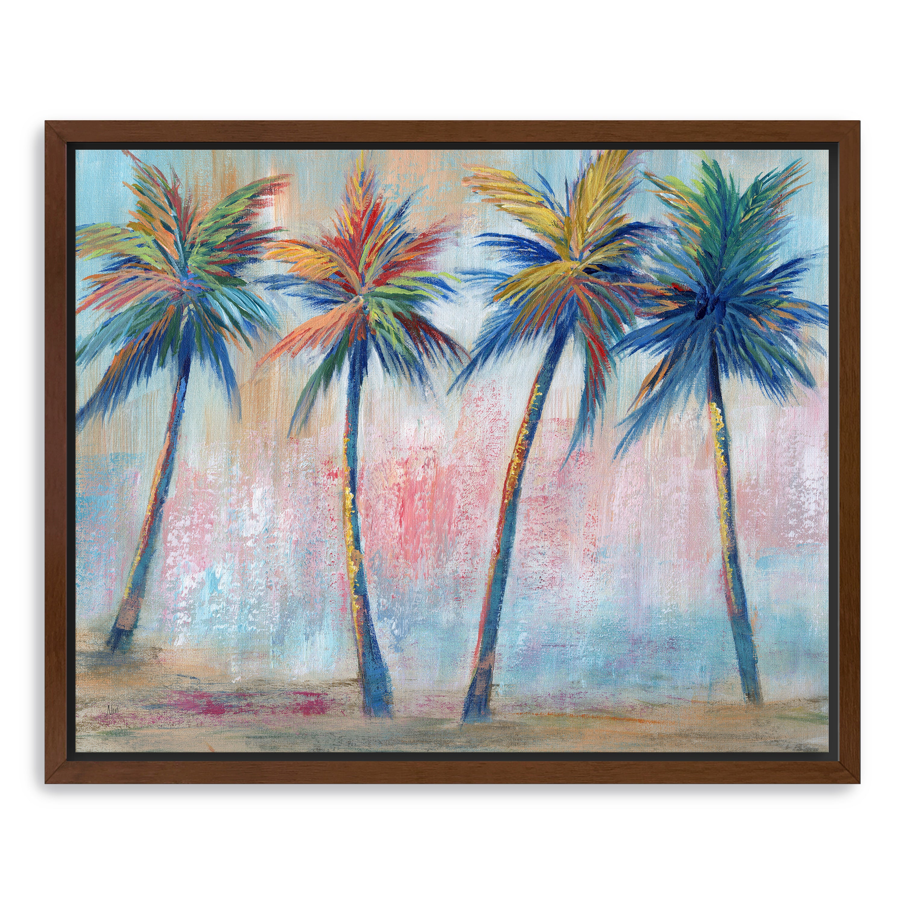 Color Pop Palms Canvas Giclee